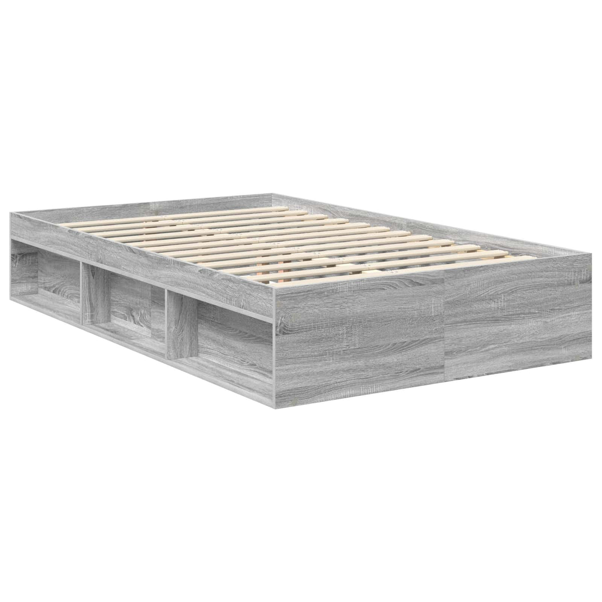 Cadre de lit Sonoma gris 120 x 200 cm Pin massif