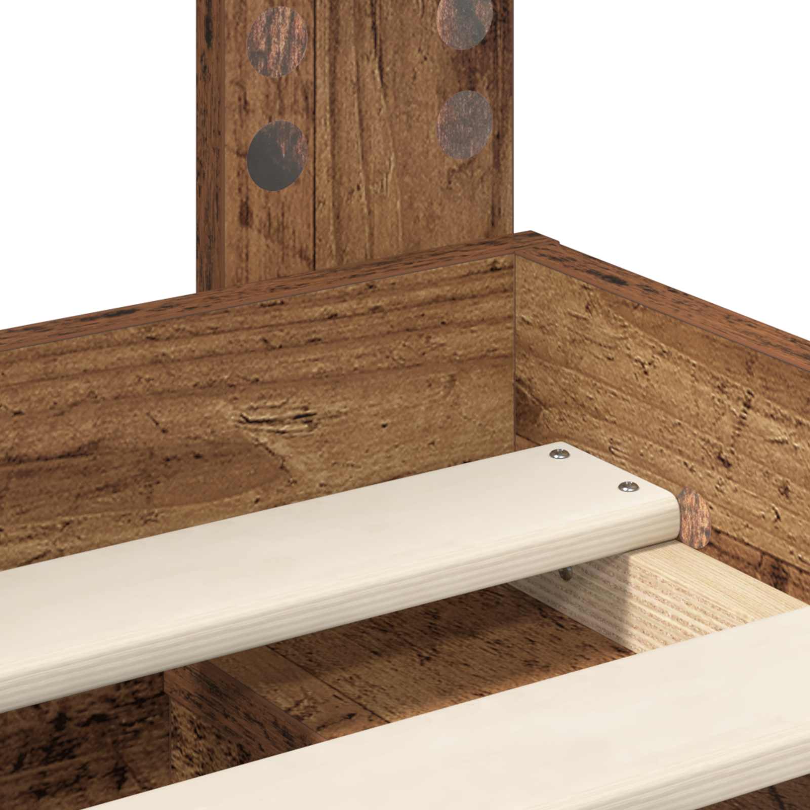 Cadre de lit Bois ancien 120 x 200 cm Pin massif - XIOS