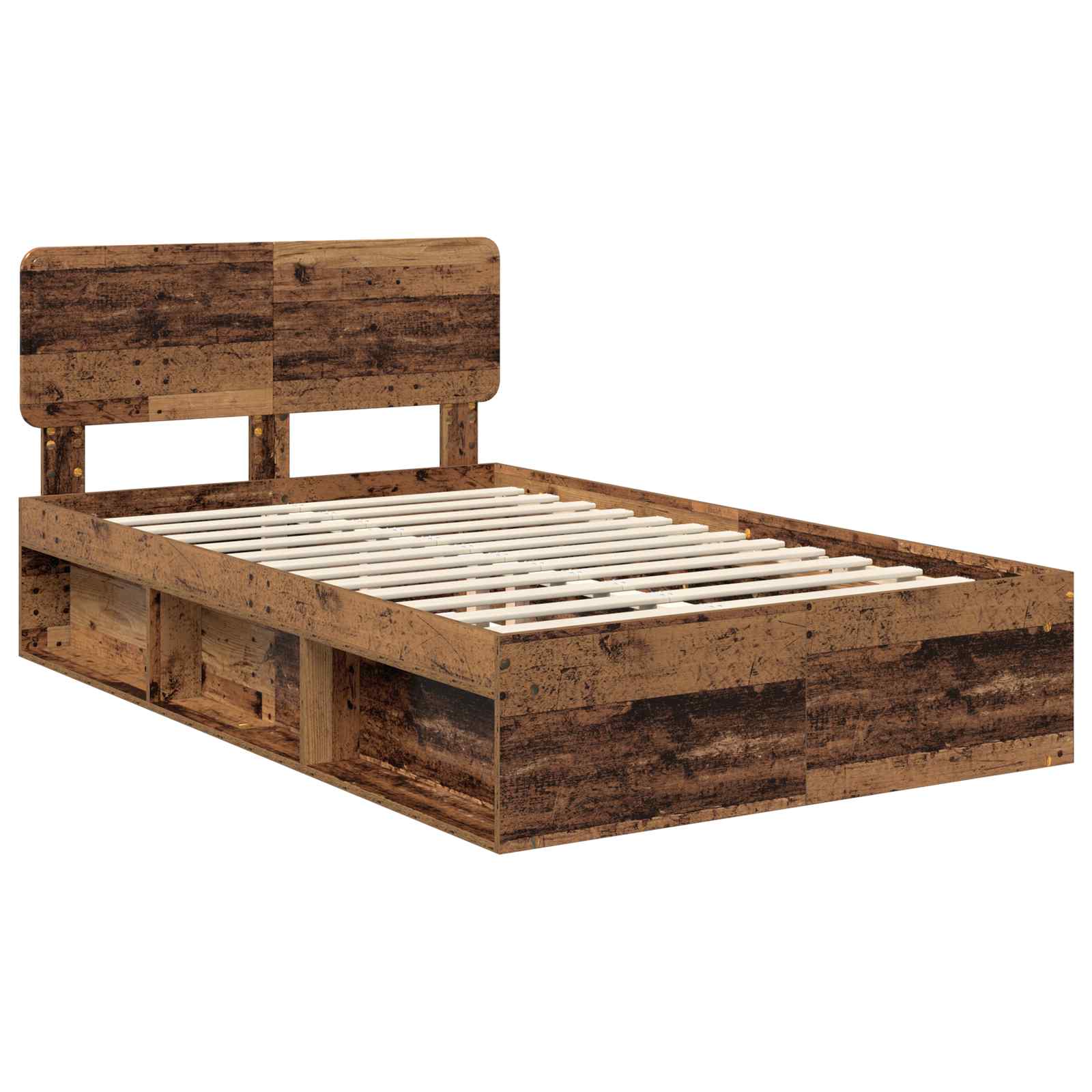 Cadre de lit Bois ancien 120 x 200 cm Pin massif - XIOS