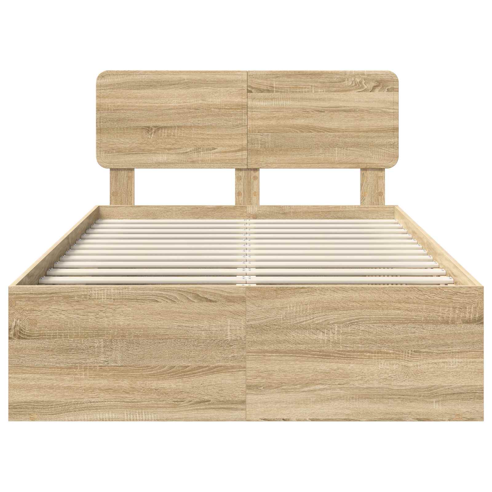 Cadre de lit avec tête de lit Sonoma 120 x 190 cm Pin massif - XIOS