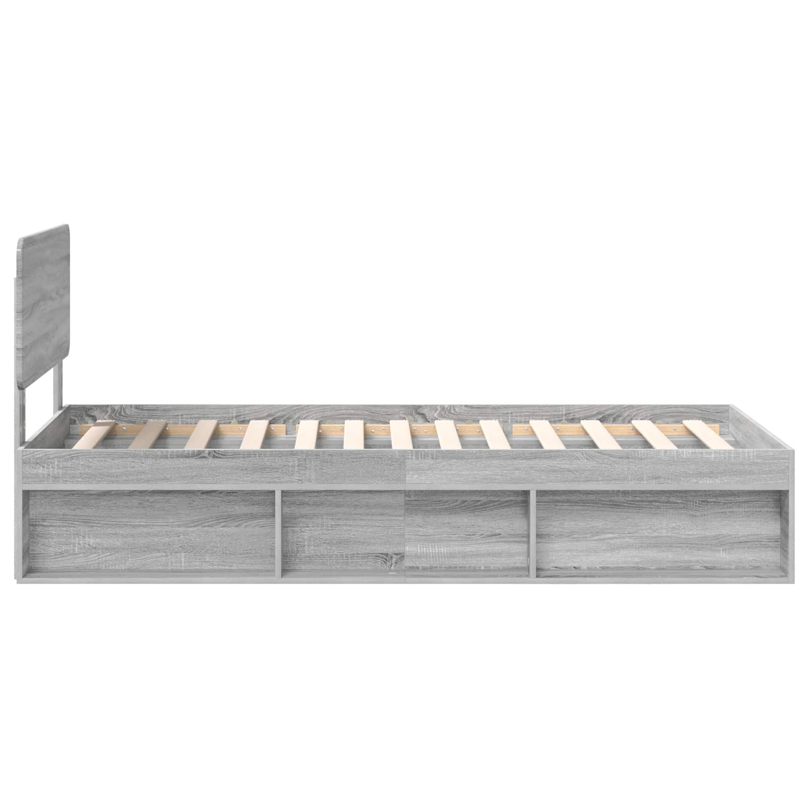 Cadre de lit Gris Sonoma 90 x 200 cm Pin massif