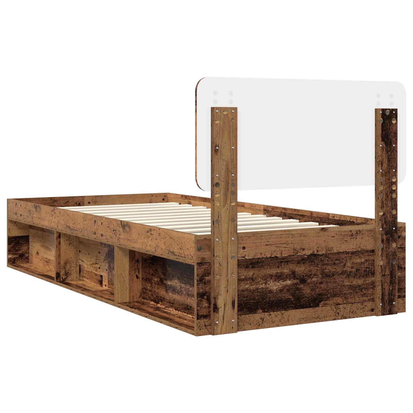 Cadre de lit Bois ancien 90 x 200 cm Pin massif