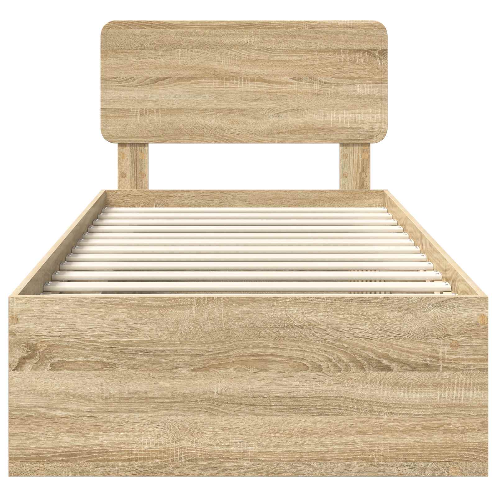 Cadre de lit Chêne Sonoma 75 x 190 cm Pin massif - XIOS