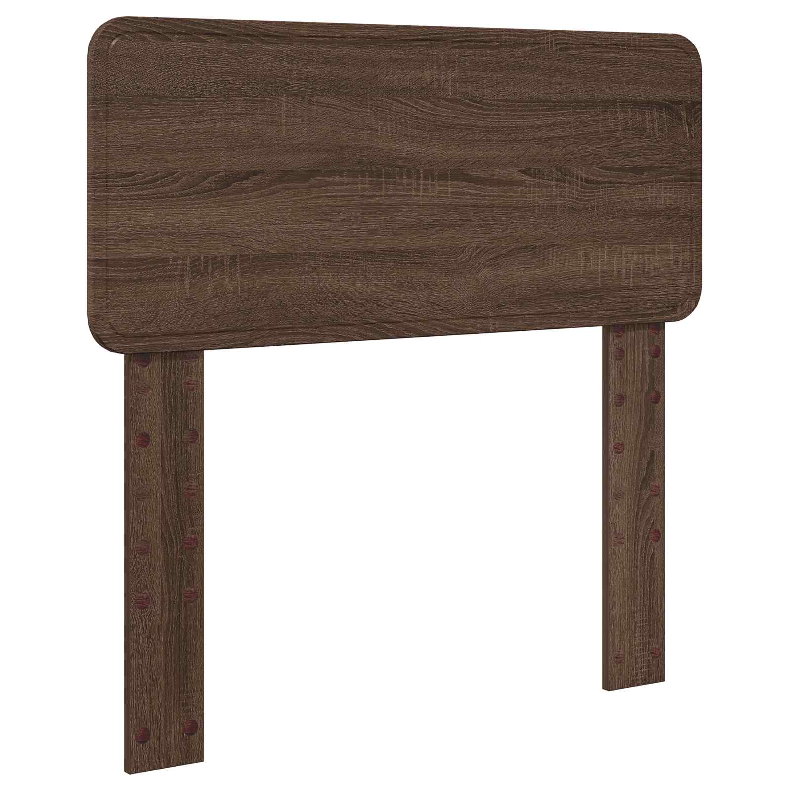 Cadre de lit avec tête de lit Chêne brun 75 x 190 cm Pin massif - XIOS