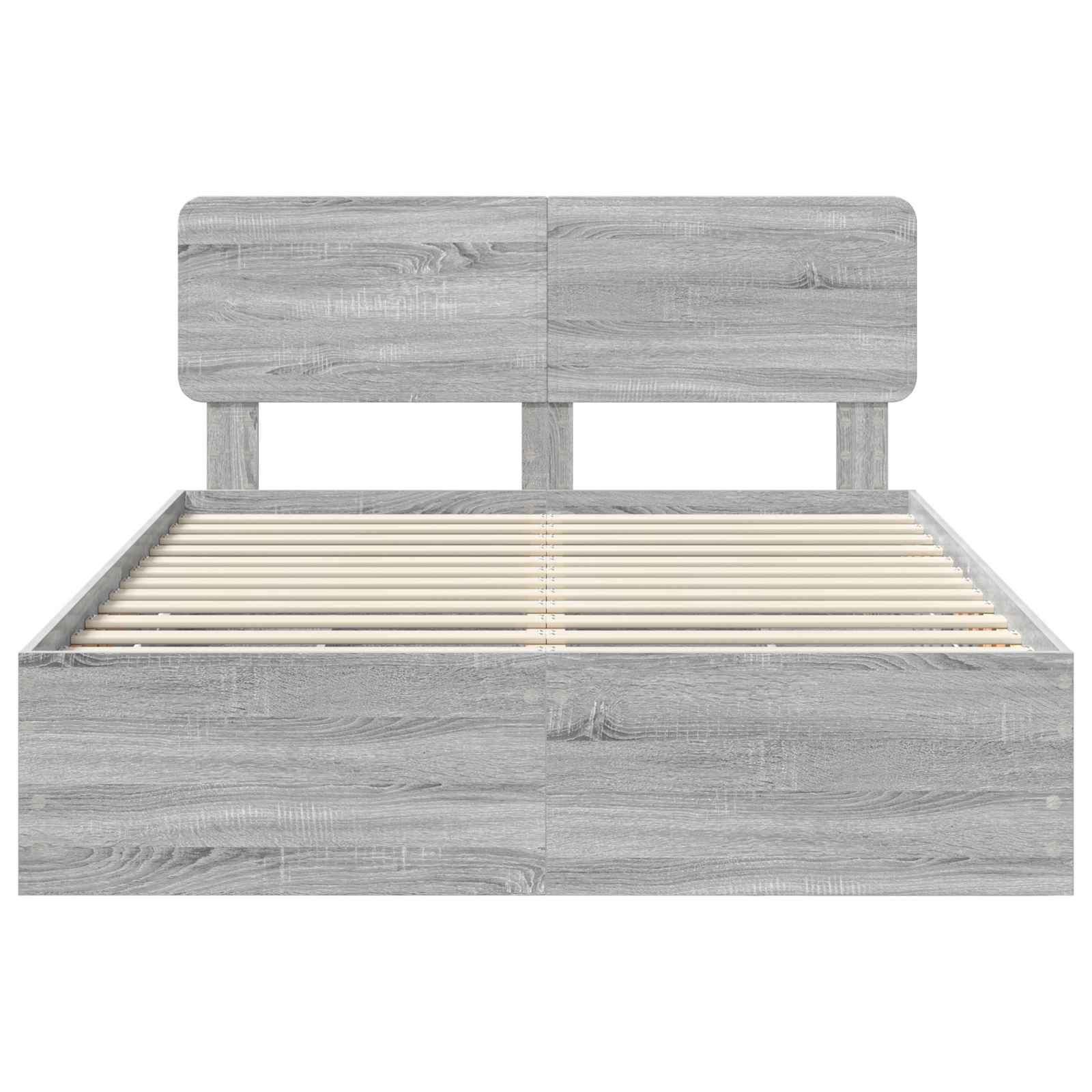 Cadre de lit Gris Sonoma 150 x 200 cm Bois Ingénierie - XIOS