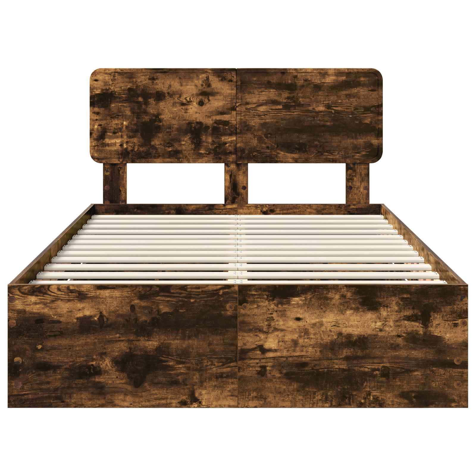 Cadre de lit Chêne fumé 135 x 190 cm Bois Ingénierie - XIOS