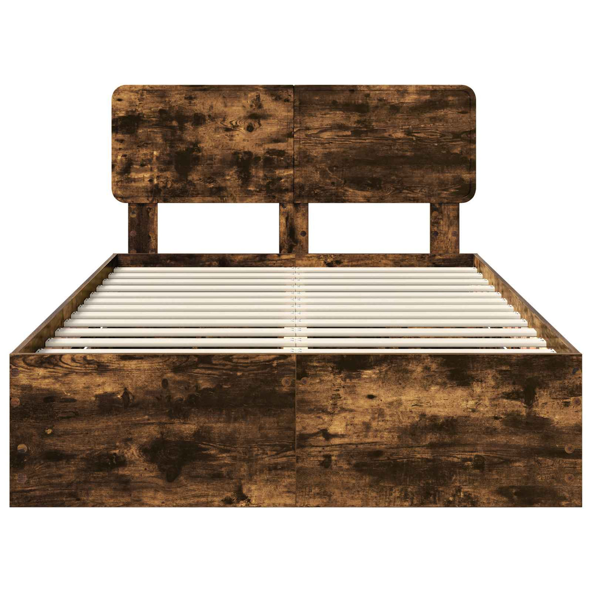 Cadre de lit Chêne Fumé 120 x 200 cm Bois d’ingénierie