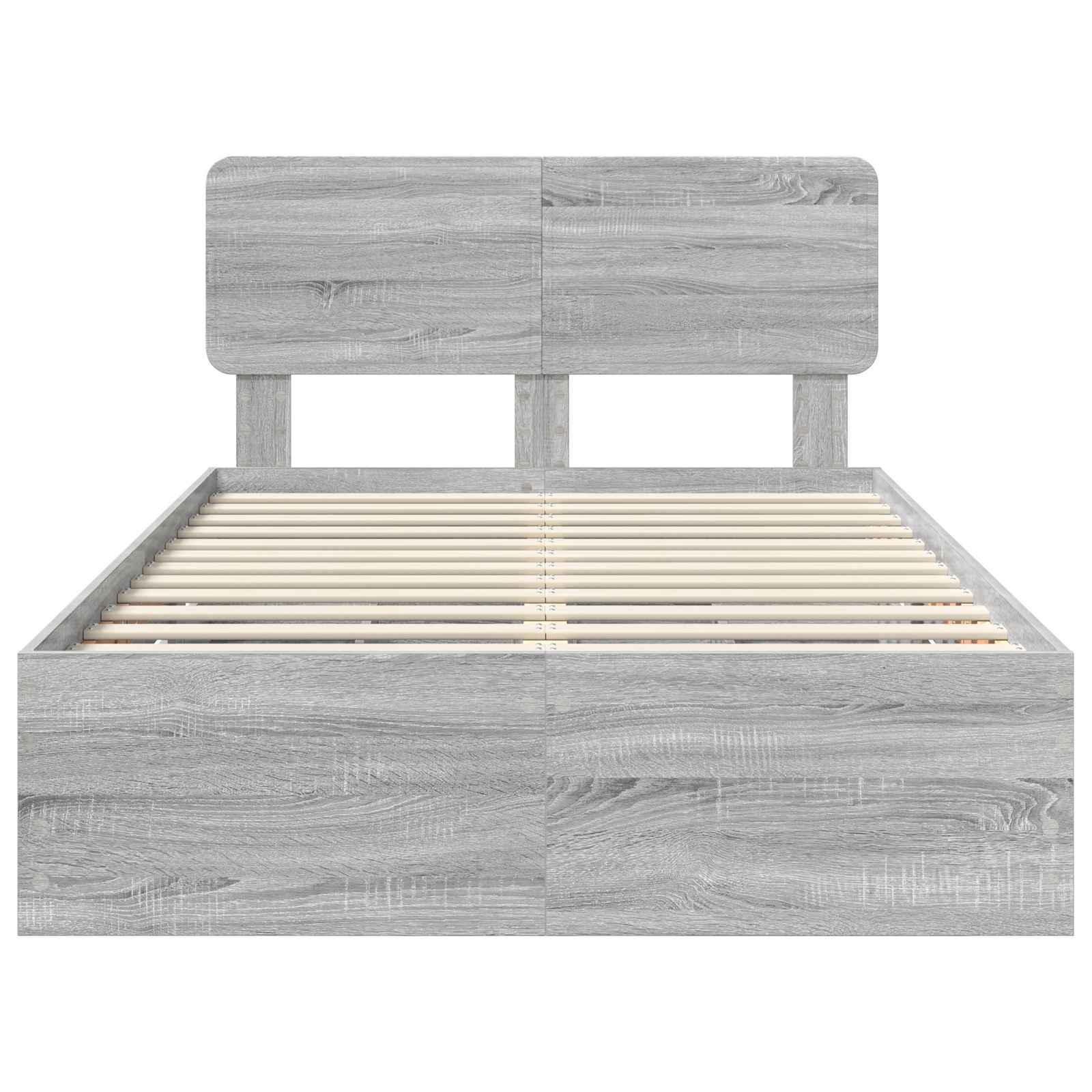 Cadre de lit Gris Sonoma 120 x 190 cm Bois d’ingénierie - XIOS