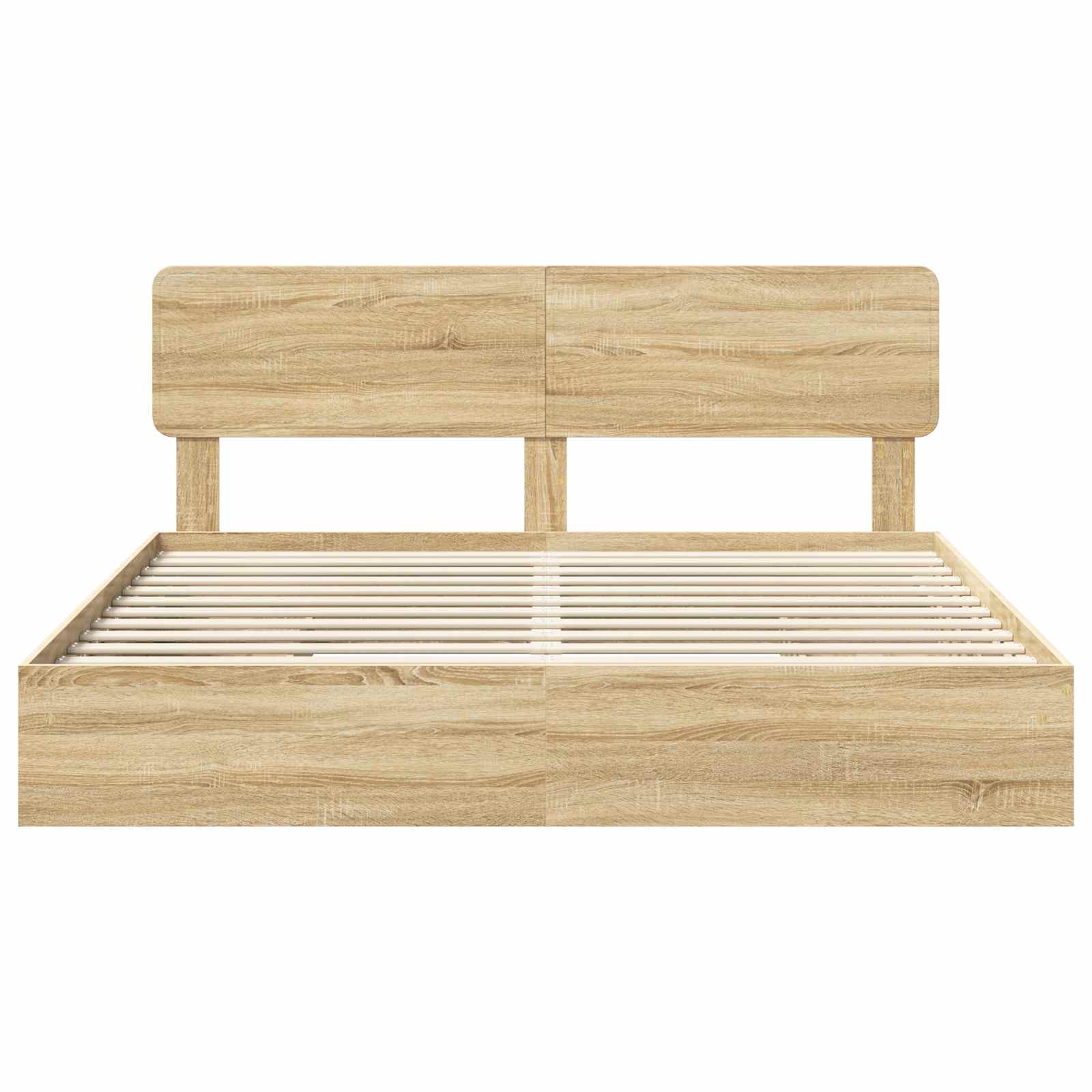 Lit de Rangement Chêne Sonoma 180 x 200 cm Bois d'ingénierie - XIOS