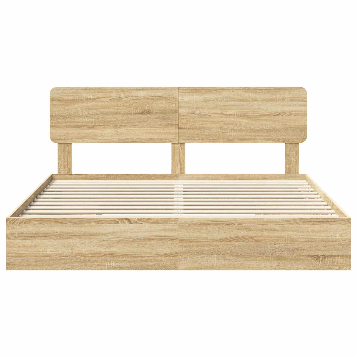 Lit de Rangement Chêne Sonoma 180 x 200 cm Bois d'ingénierie