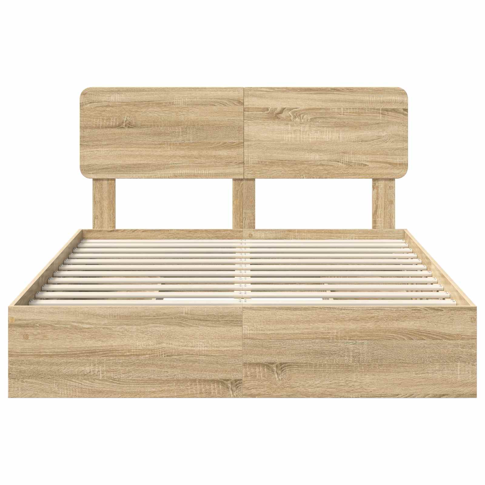 Lit de Rangement Chêne Sonoma 160 x 200 cm Bois d'ingénierie - XIOS