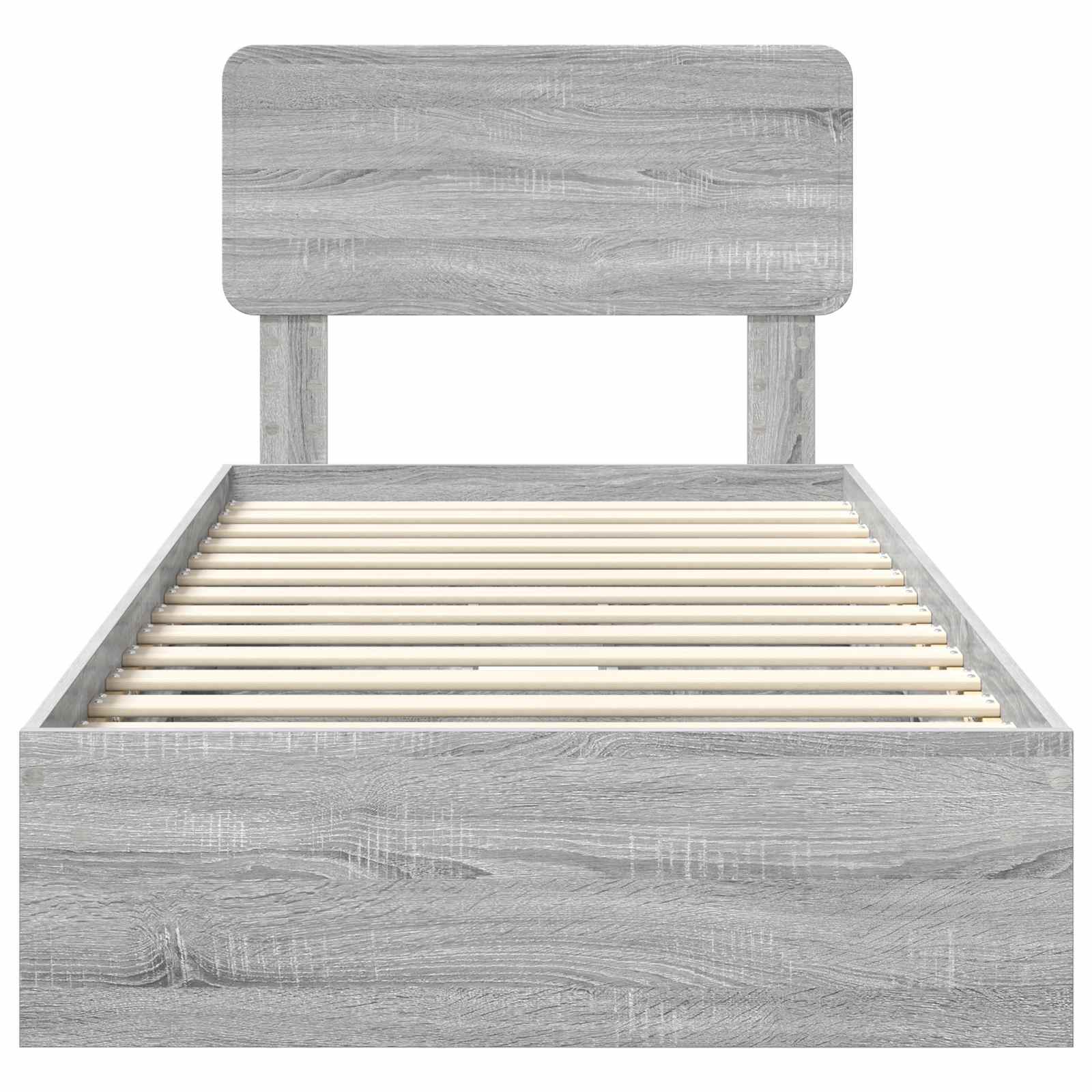 Lit de Rangement Gris Sonoma 100 x 200 cm Bois d'ingénierie - XIOS