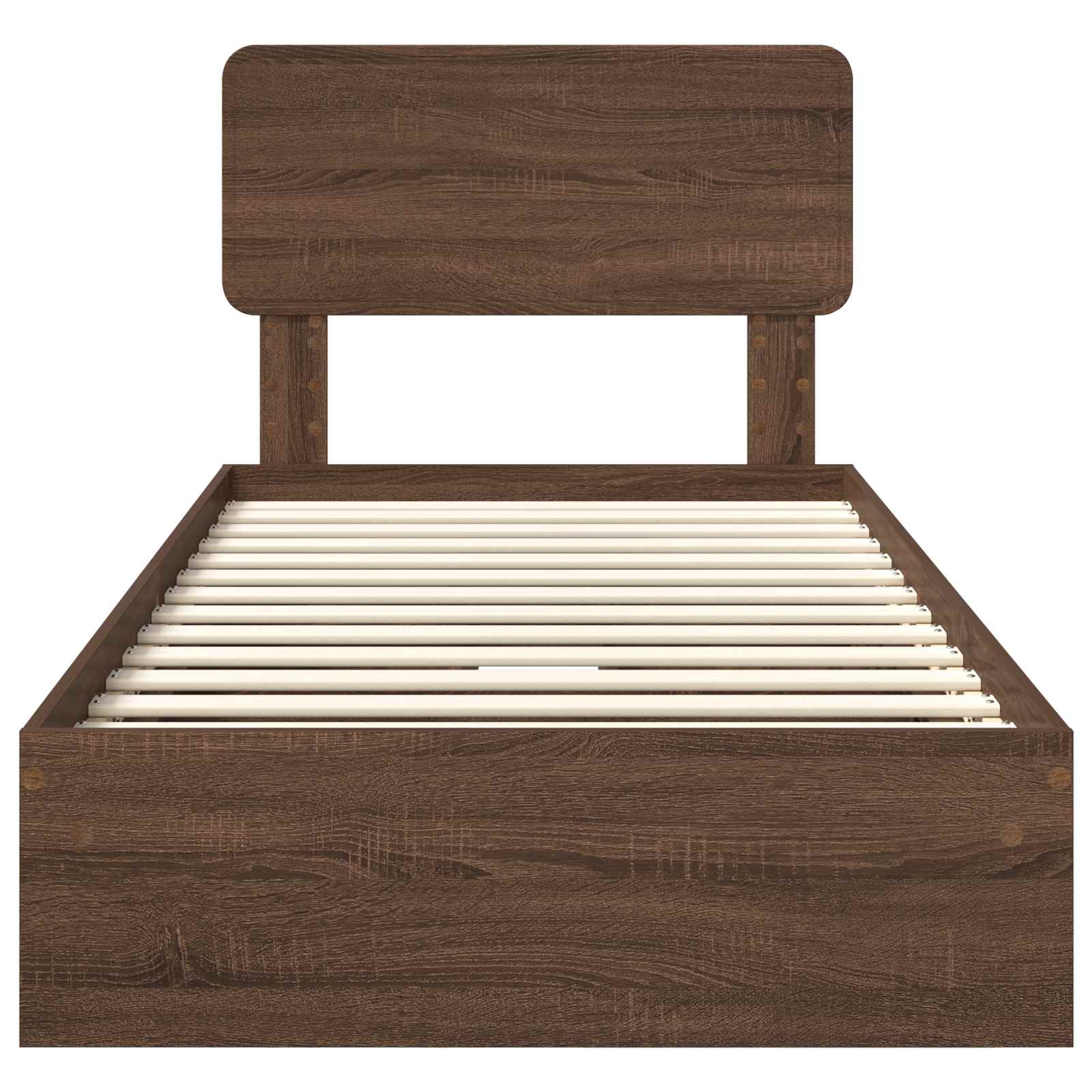 Lit de Rangement Chêne brun 75 x 190 cm Bois d'ingénierie - XIOS