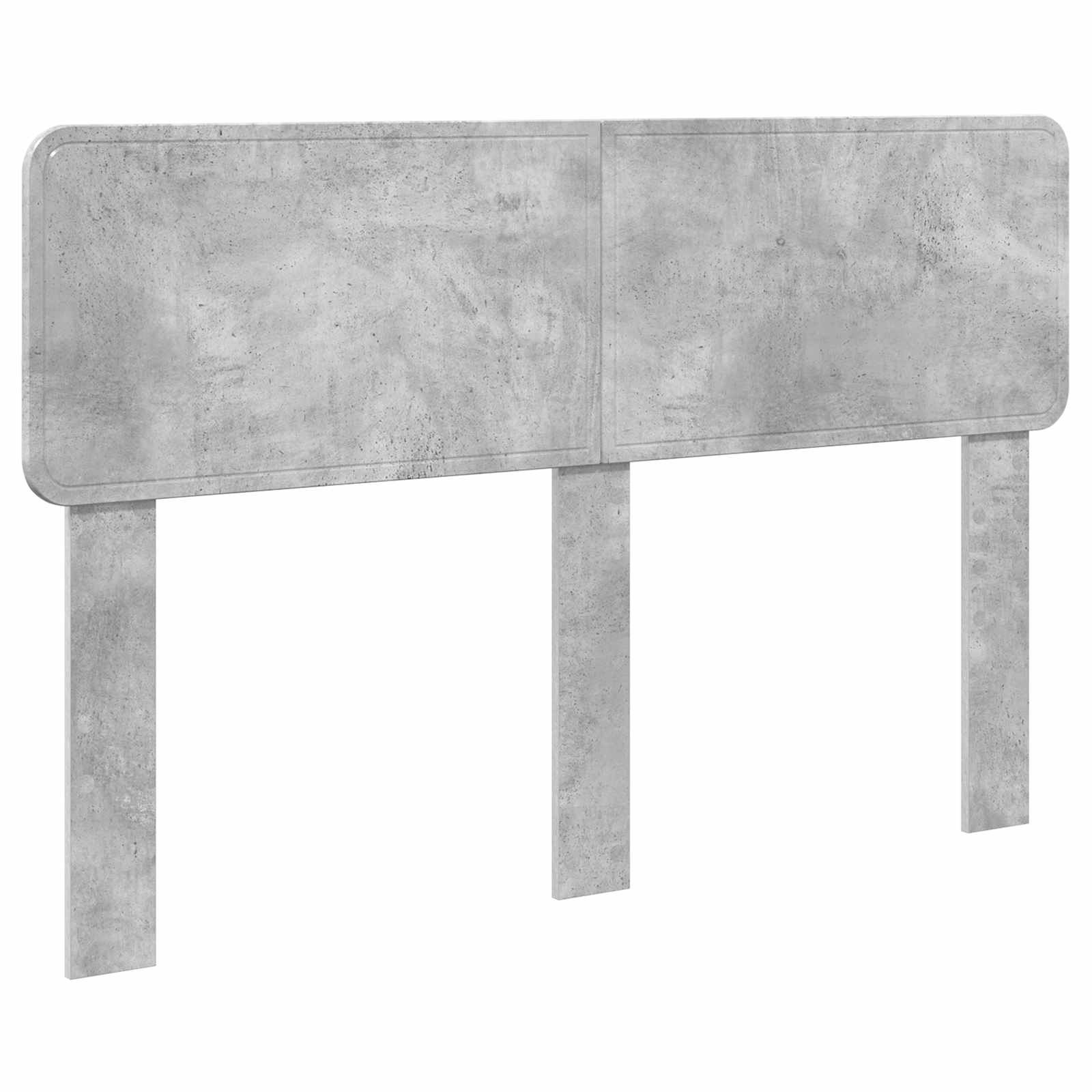 Cadre de lit Gris béton 160 x 200 cm Bois d'ingénierie - XIOS