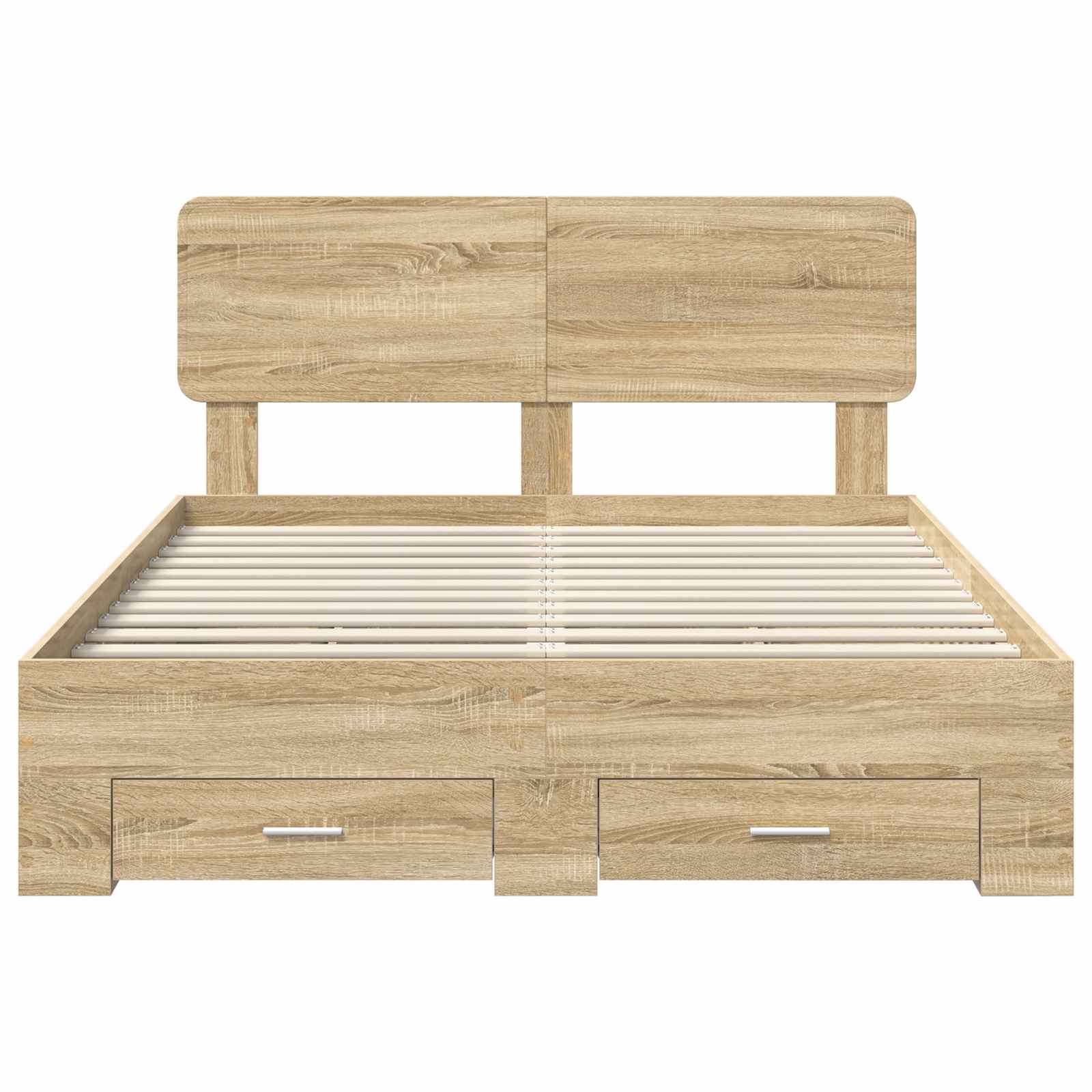 Cadre de lit Chêne Sonoma 140 x 190 cm Bois d'ingénierie - XIOS