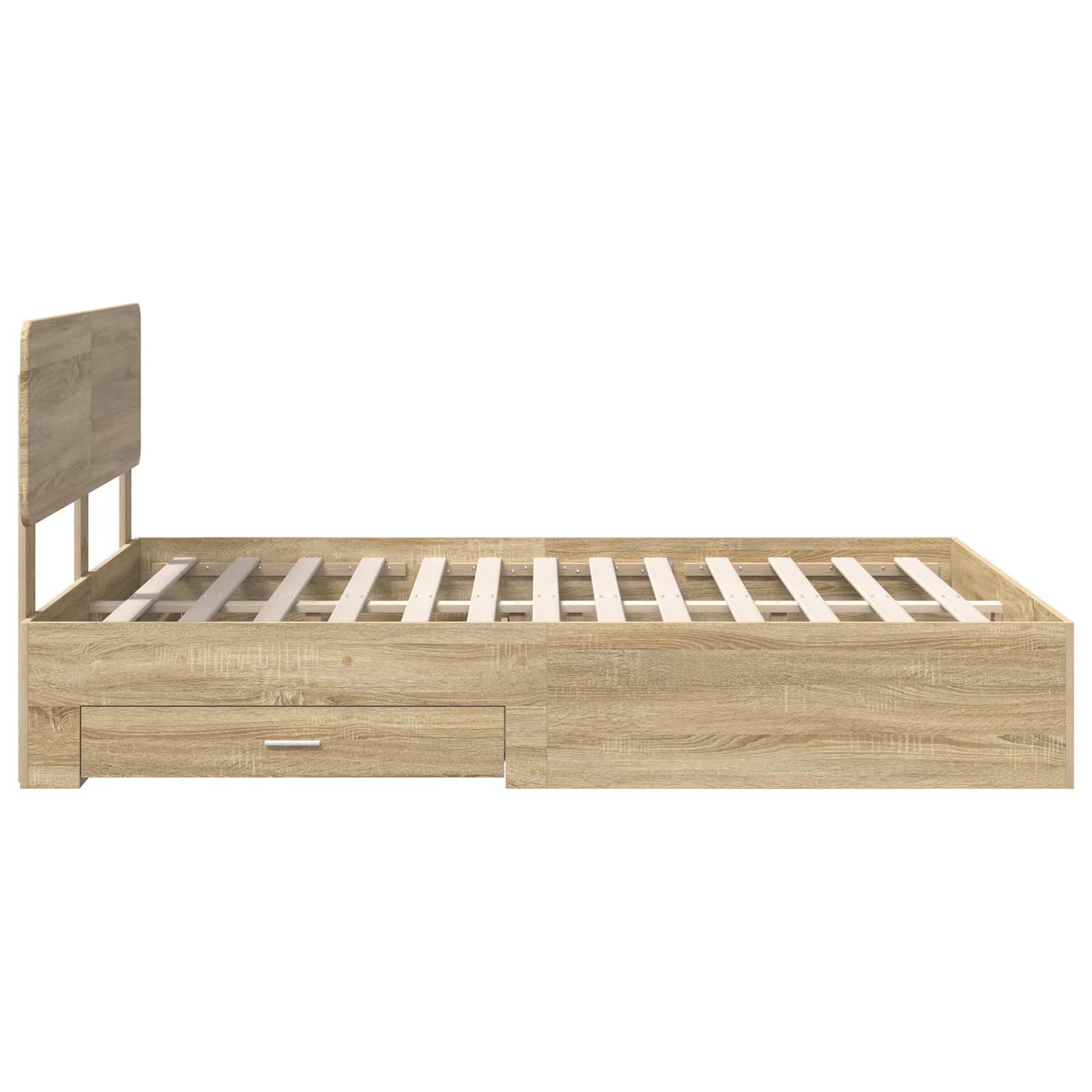 Cadre de lit Chêne Sonoma 140 x 190 cm Bois d'ingénierie - XIOS
