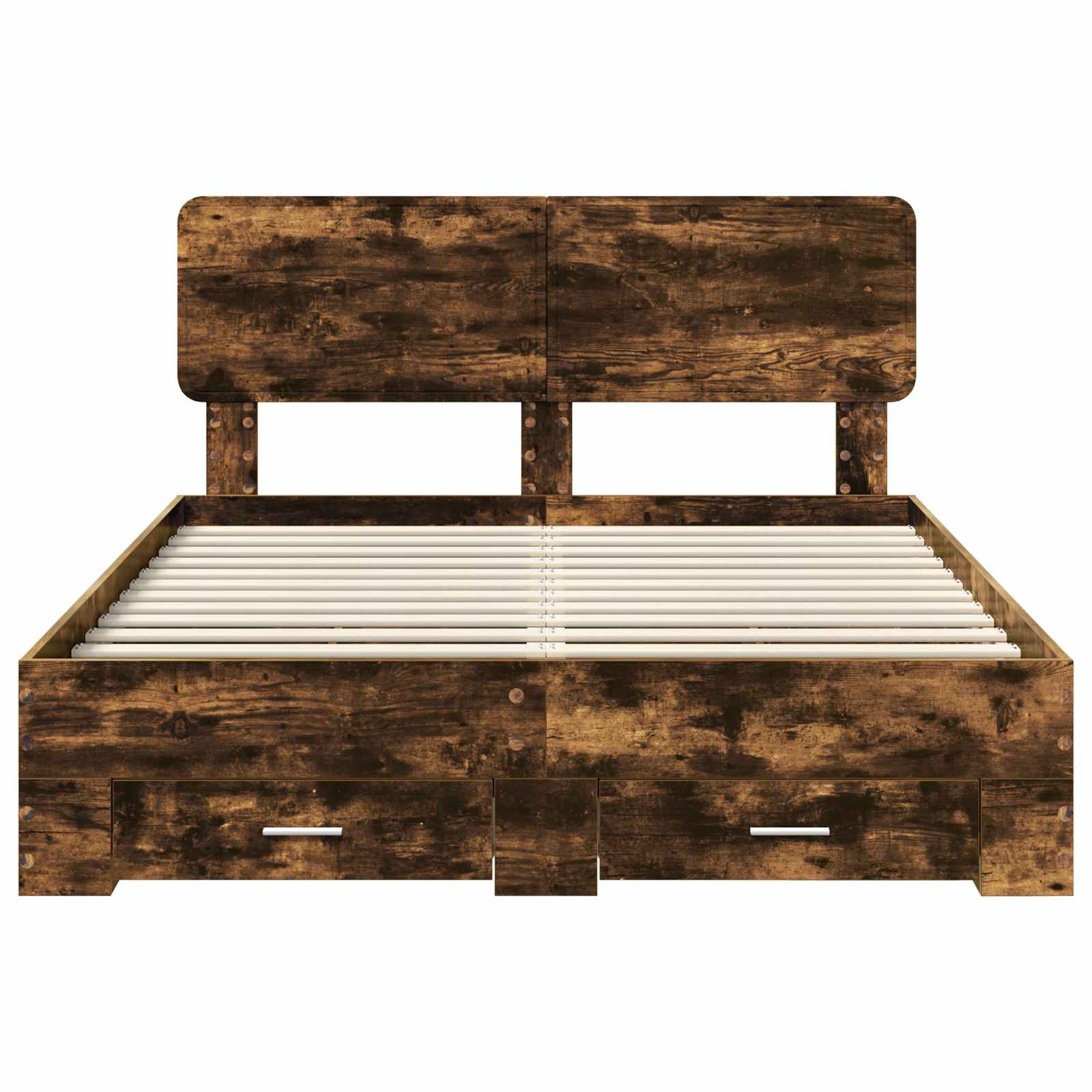 Cadre de lit Chêne fumé 140 x 190 cm Bois d'ingénierie - XIOS