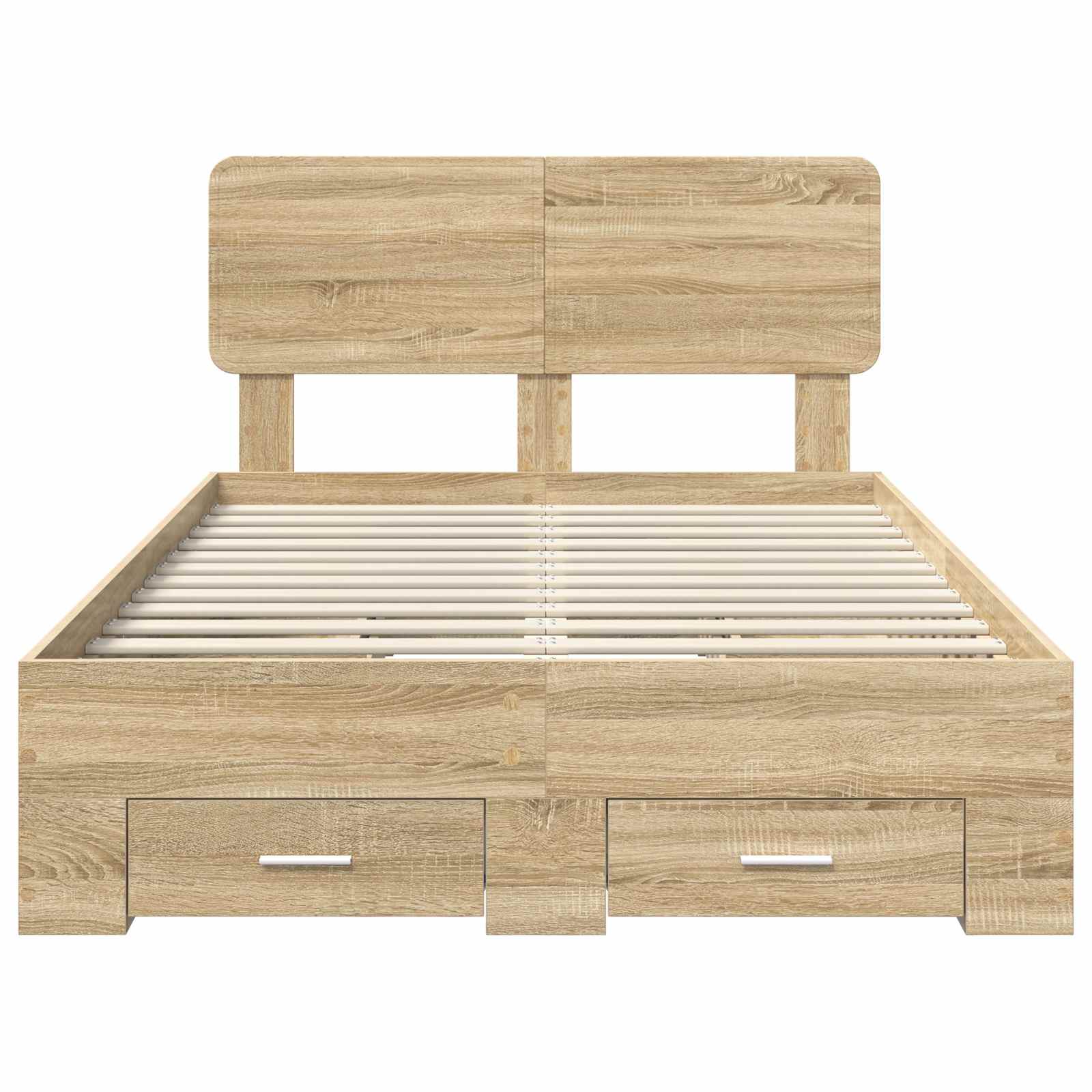 Cadre de lit Chêne Sonoma 135 x 190 cm Bois d'ingénierie - XIOS