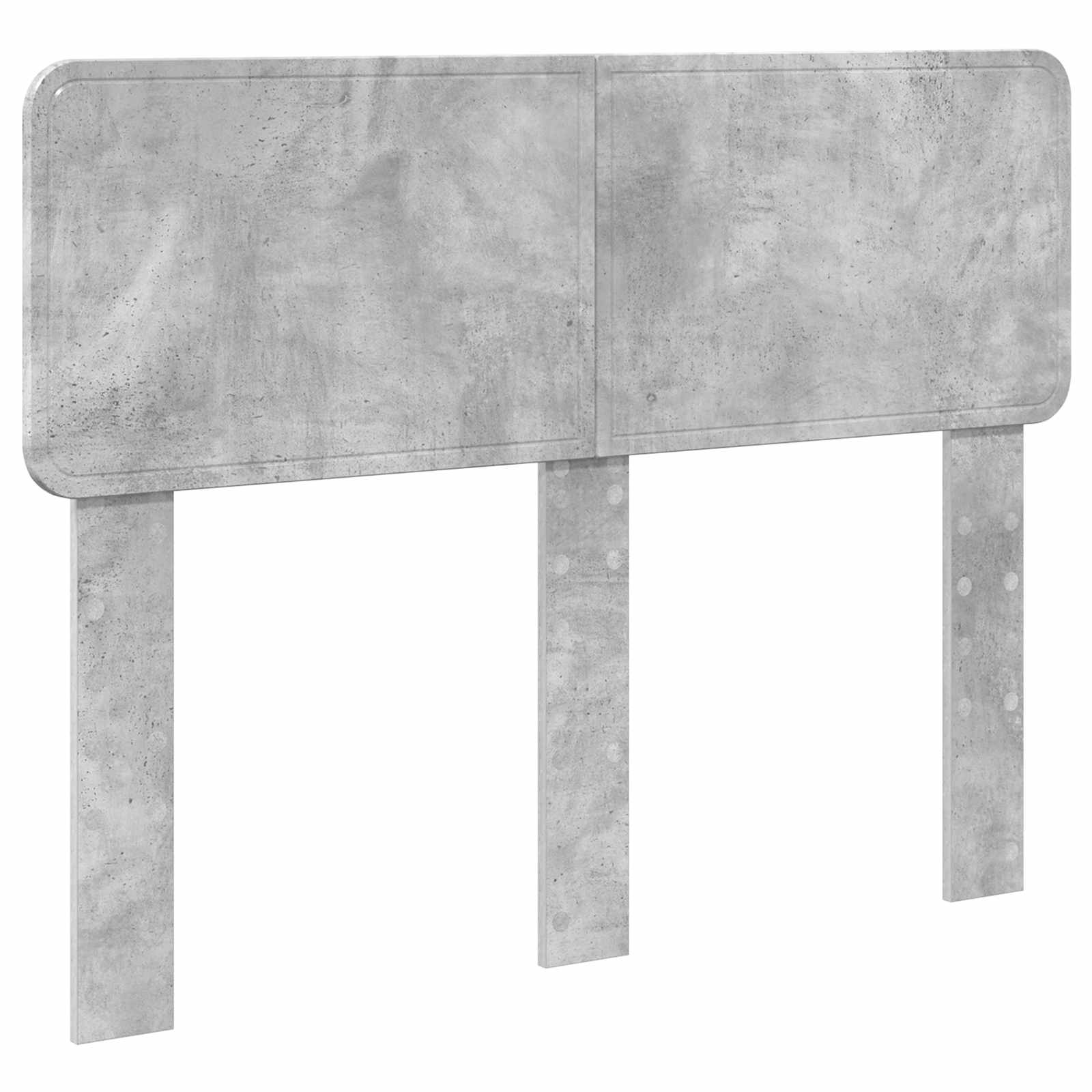 Cadre de lit Gris béton 120 x 190 cm Bois d'ingénierie - XIOS