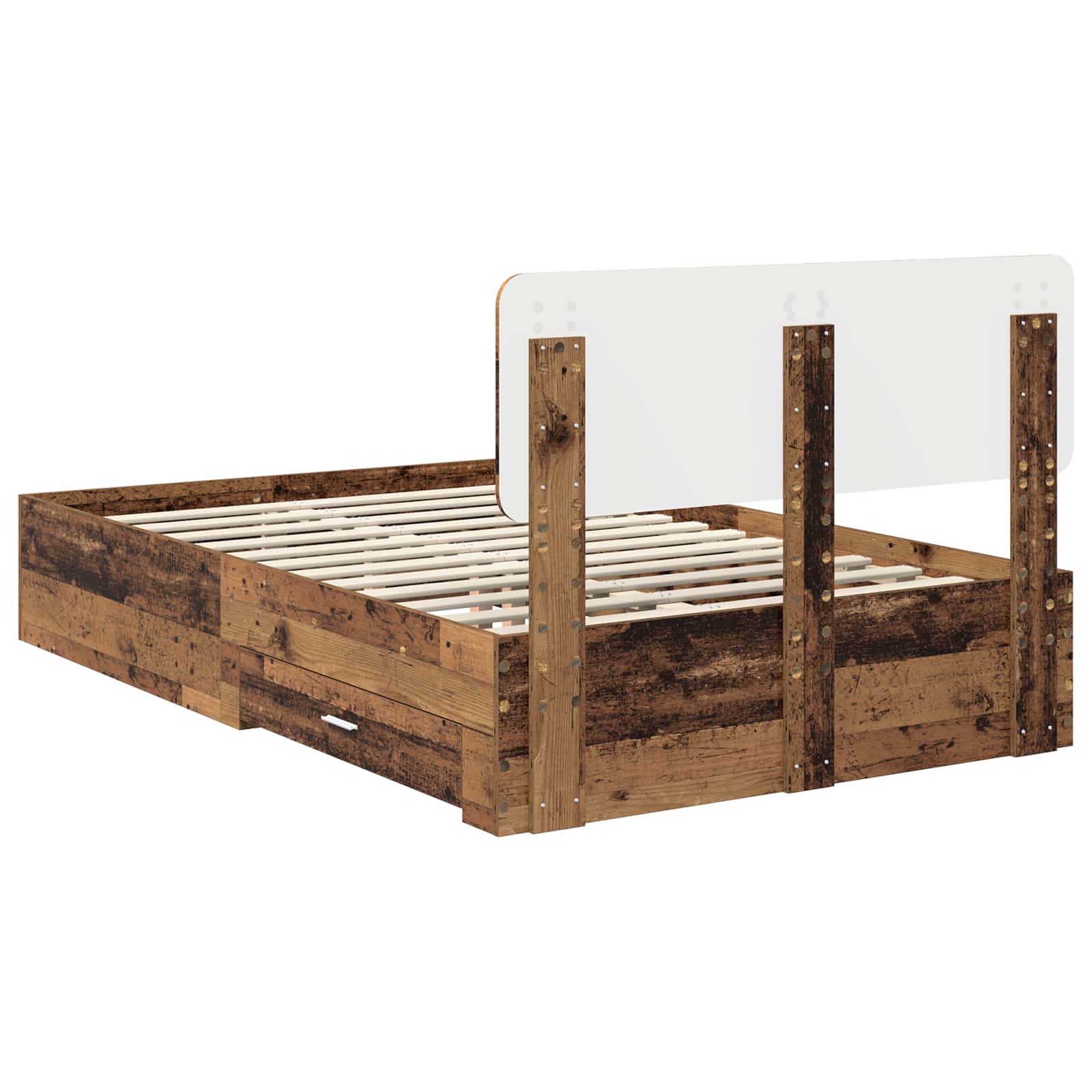 Cadre de lit Bois ancien 120 x 190 cm Bois d'ingénierie - XIOS
