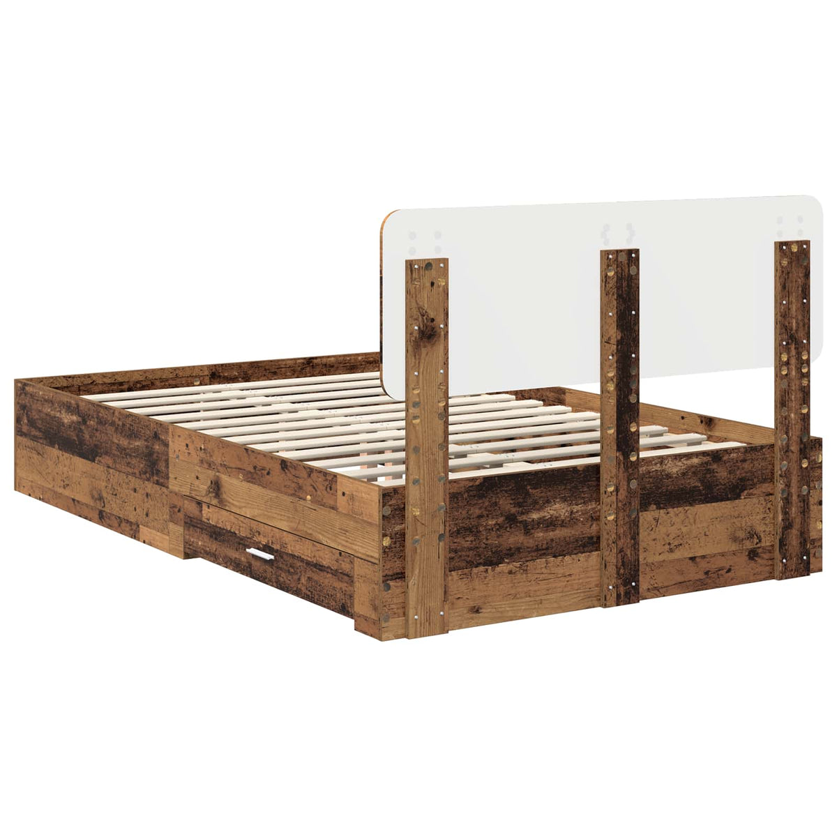 Cadre de lit Bois ancien 120 x 190 cm Bois d'ingénierie