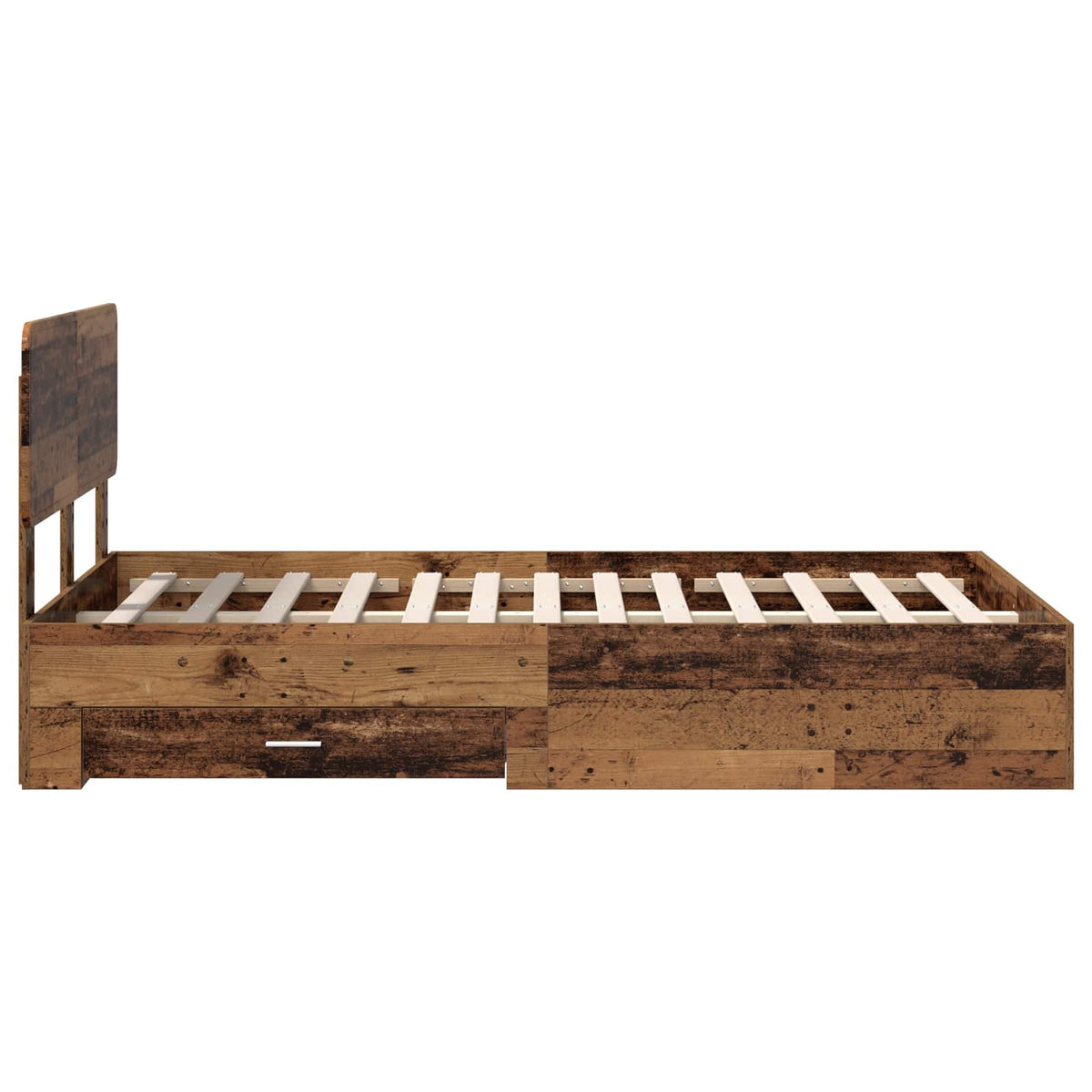Cadre de lit Bois ancien 120 x 190 cm Bois d'ingénierie