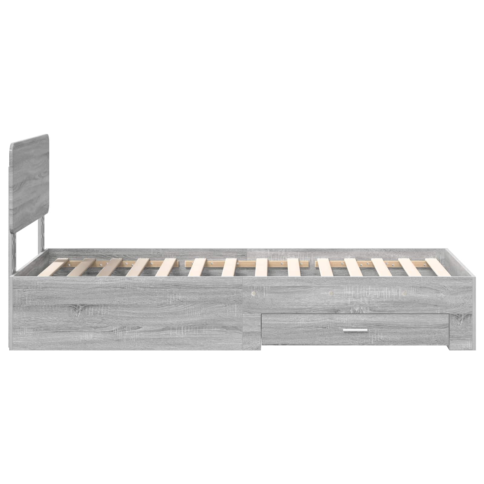 Cadre de lit Gris Sonoma 90 x 200 cm Bois d'ingénierie - XIOS