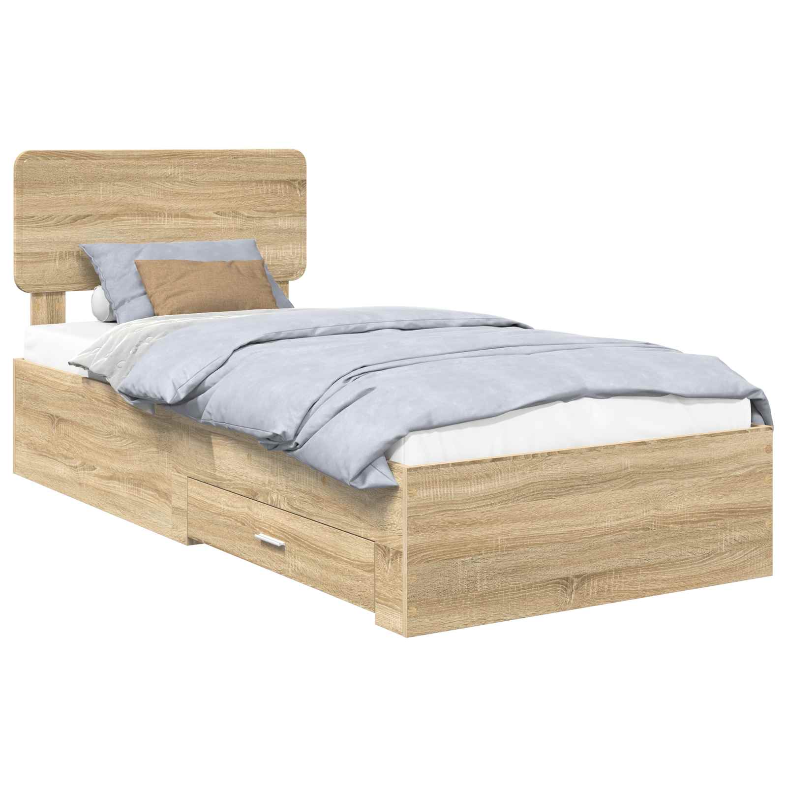 Cadre de lit Chêne Sonoma 90 x 190 cm Bois d'ingénierie - XIOS