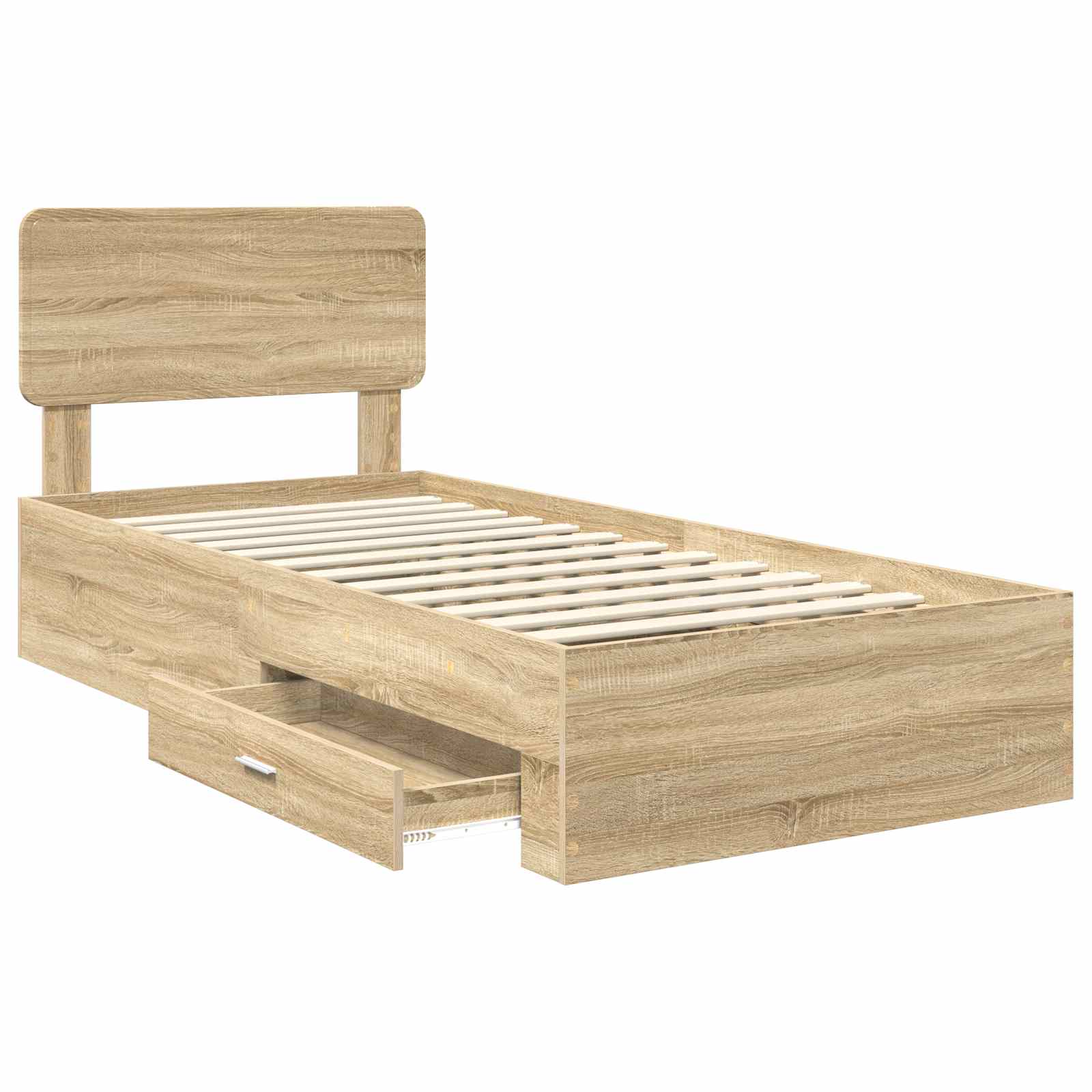 Cadre de lit Chêne Sonoma 90 x 190 cm Bois d'ingénierie - XIOS