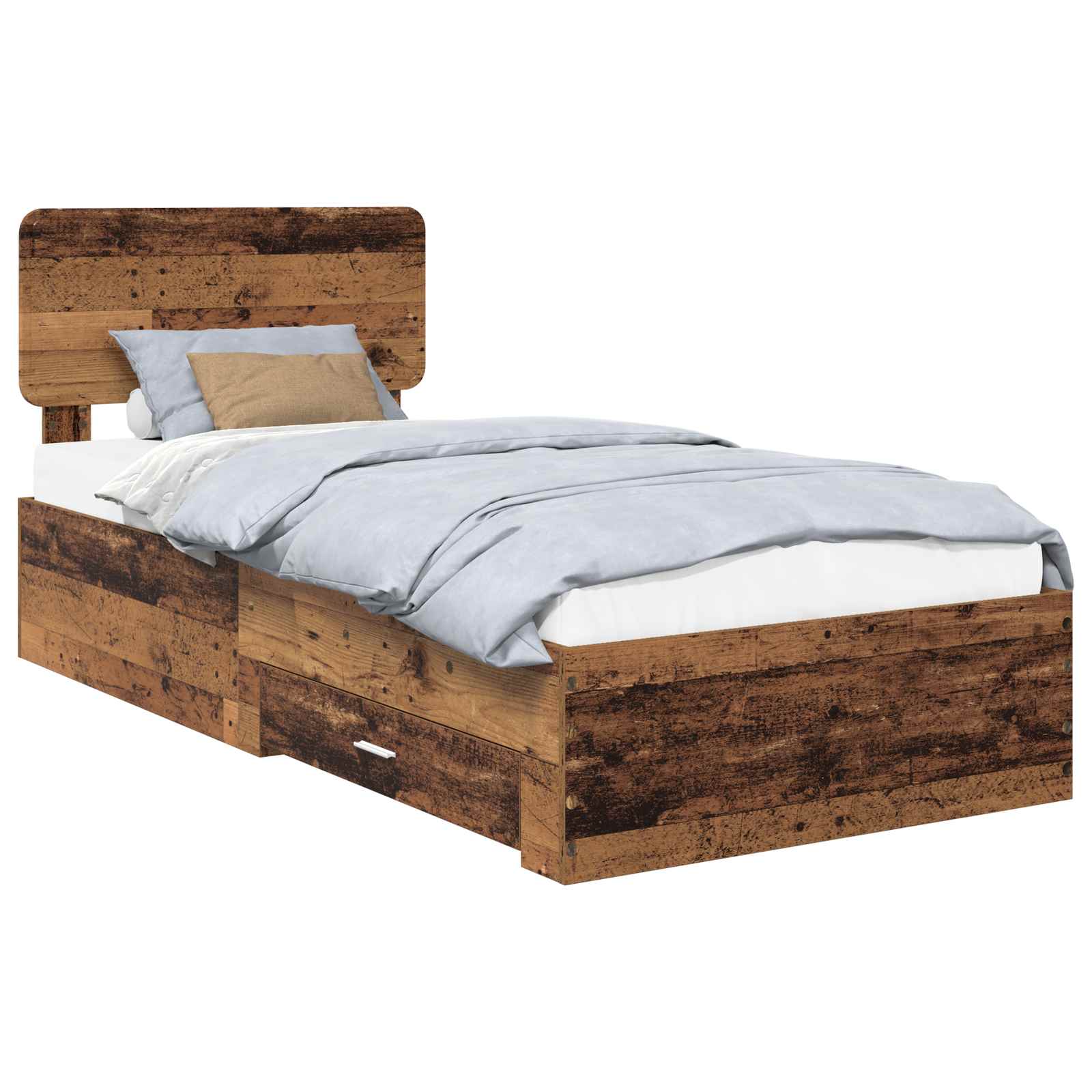 Cadre de lit Bois ancien 90 x 190 cm Bois d'ingénierie - XIOS