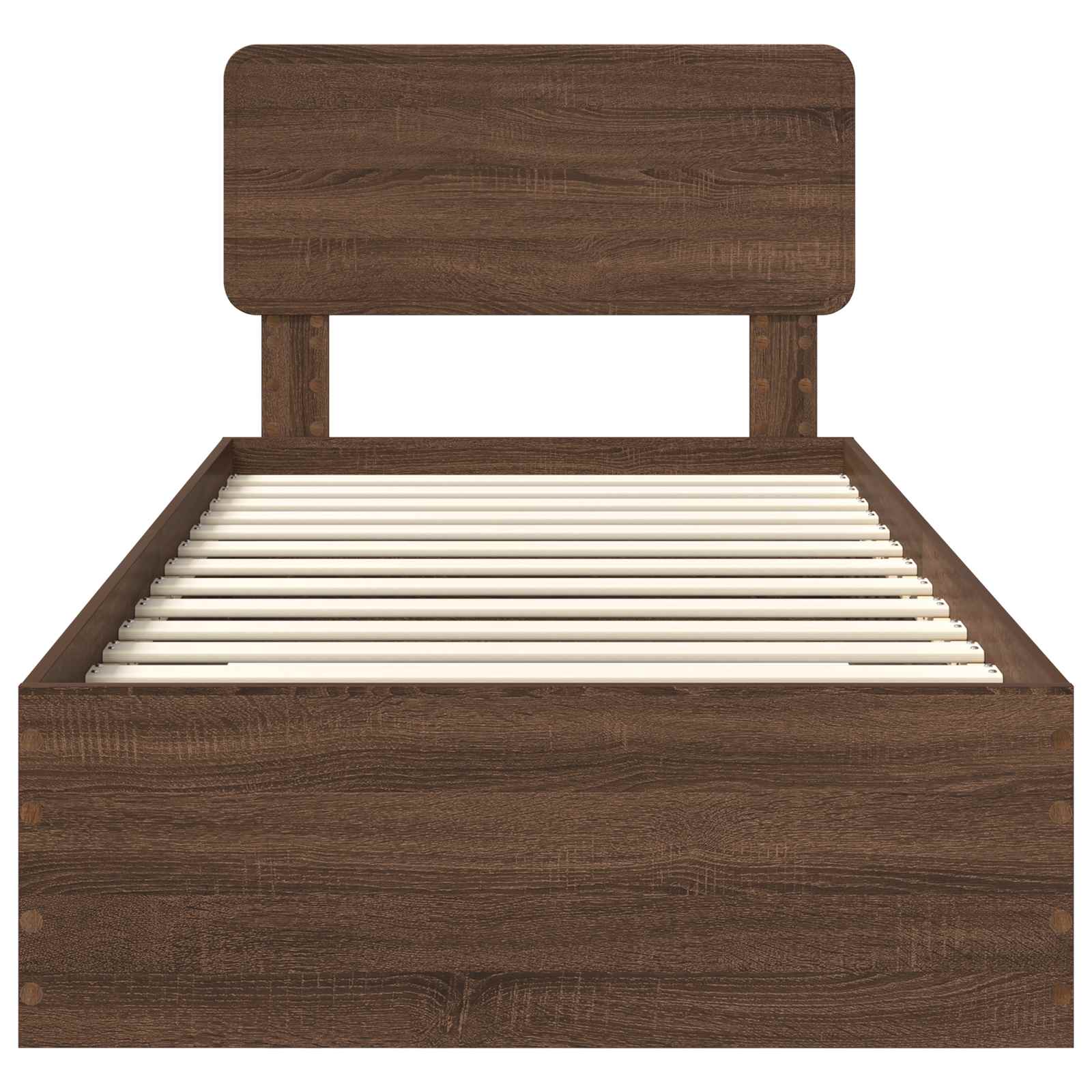 Cadre de lit Chêne brun 75 x 190 cm Bois d'ingénierie - XIOS