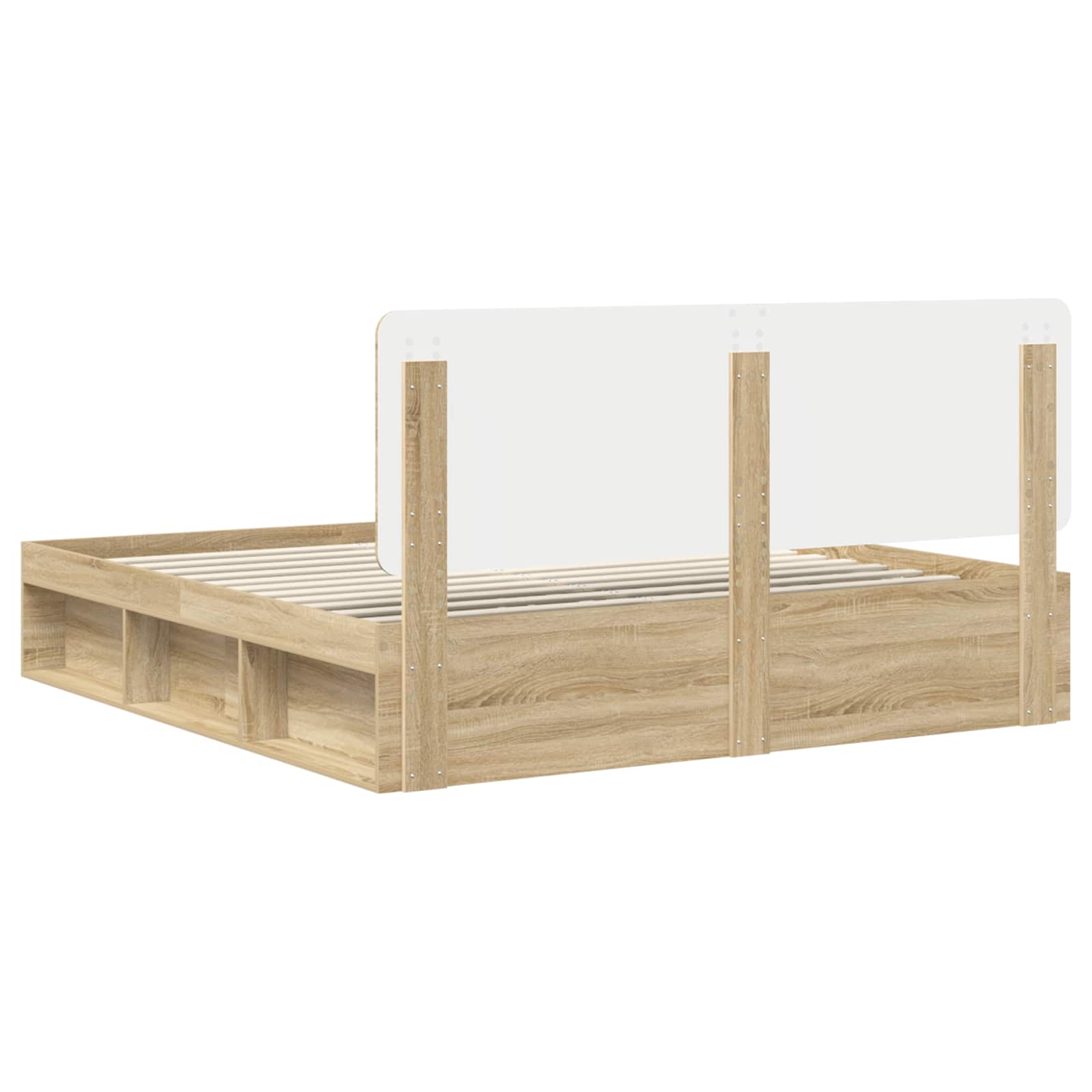 Cadre de lit Sonoma 200 x 200 cm Bois de pin massif - XIOS