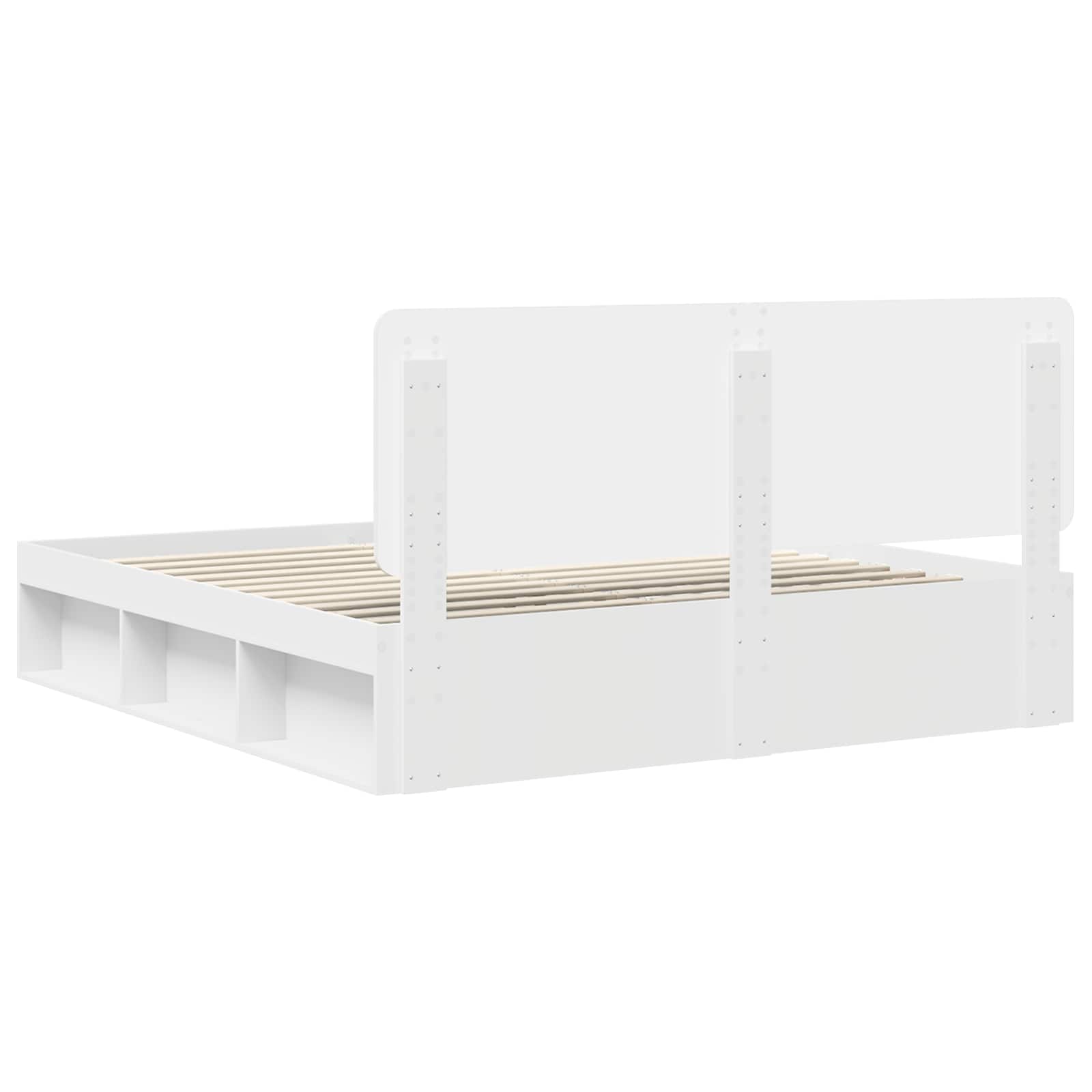 Cadre de lit Blanc 180 x 200 cm Bois de pin massif - XIOS
