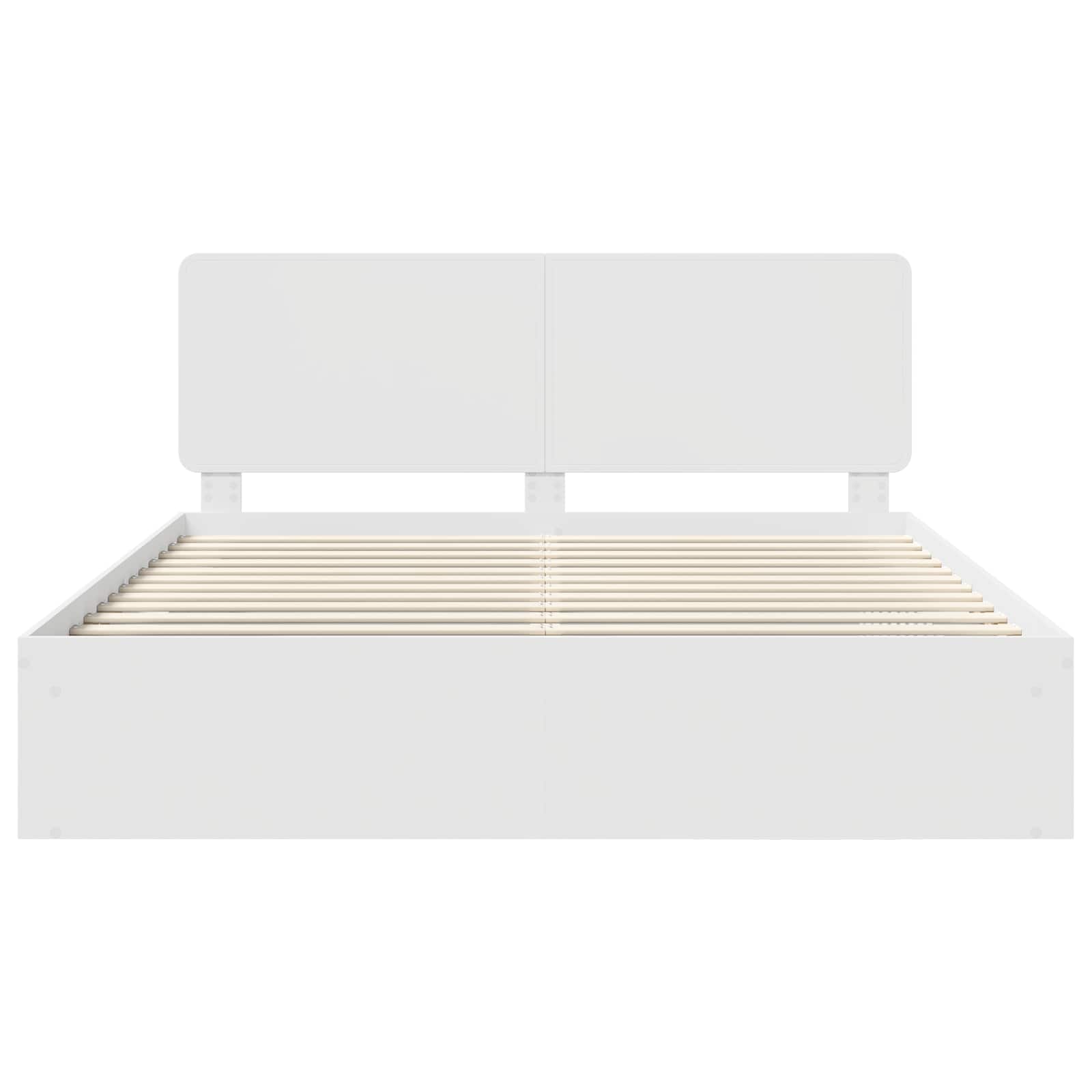Cadre de lit Blanc 180 x 200 cm Bois de pin massif - XIOS