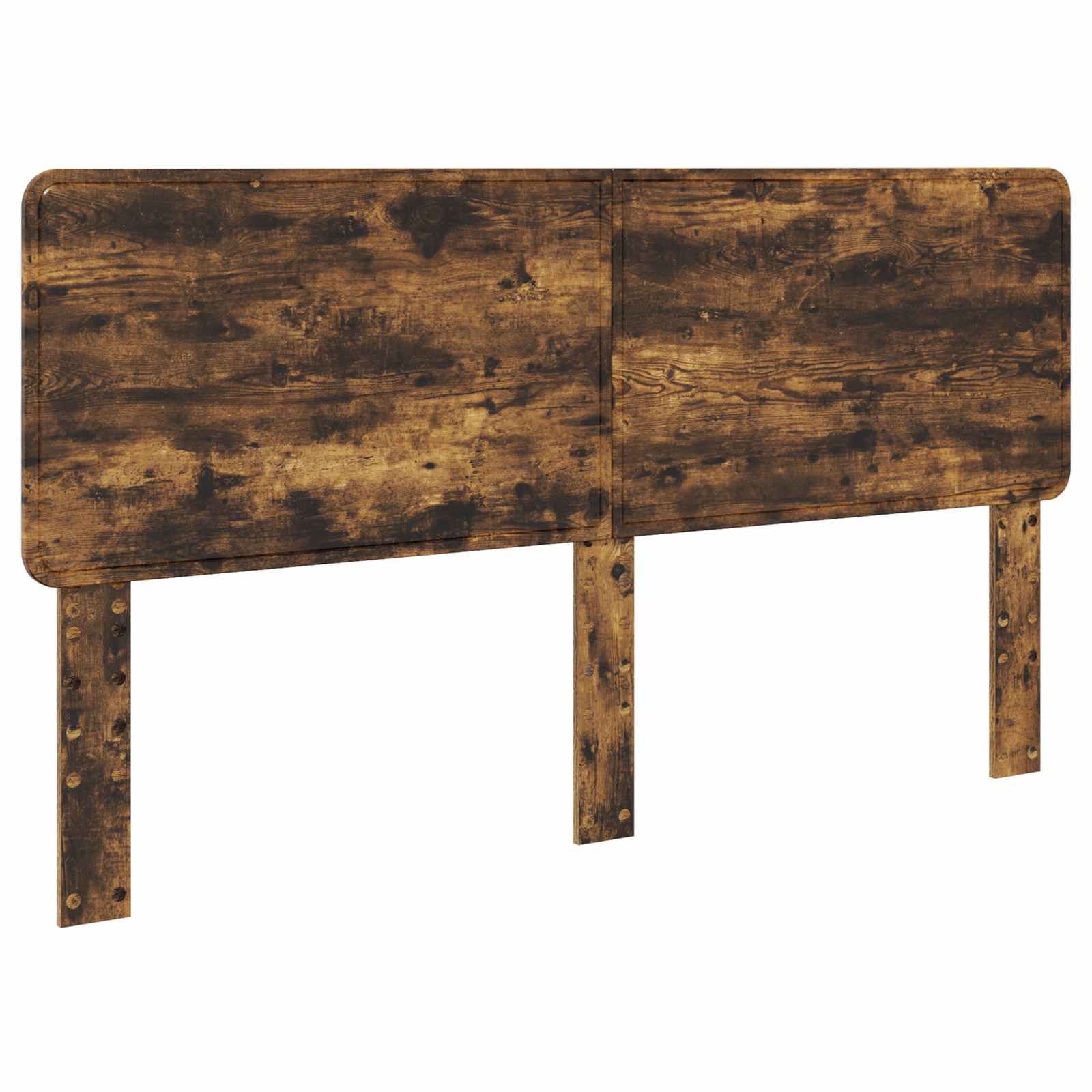 Cadre de lit Chêne fumé 180 x 200 cm Bois de pin massif - XIOS