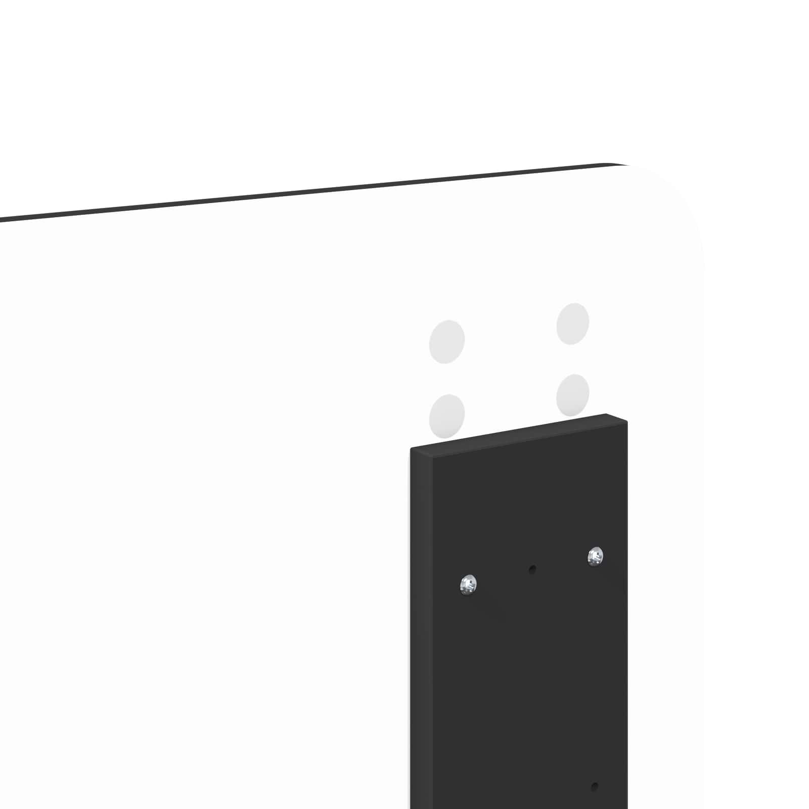 Cadre de lit avec tête de lit Noir 150 x 200 cm Pin massif - XIOS