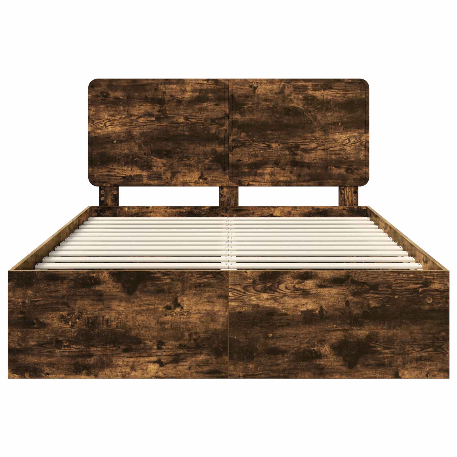 Cadre de lit Chêne fumé 150 x 200 cm Bois de pin massif