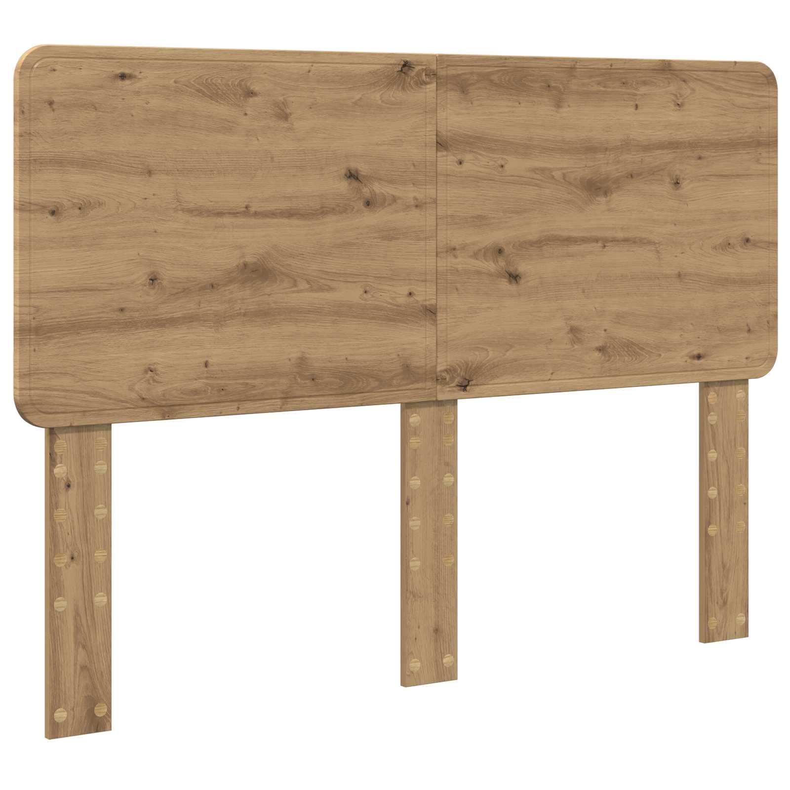 Cadre de lit Chêne artisan 150 x 200 cm Bois de pin massif - XIOS