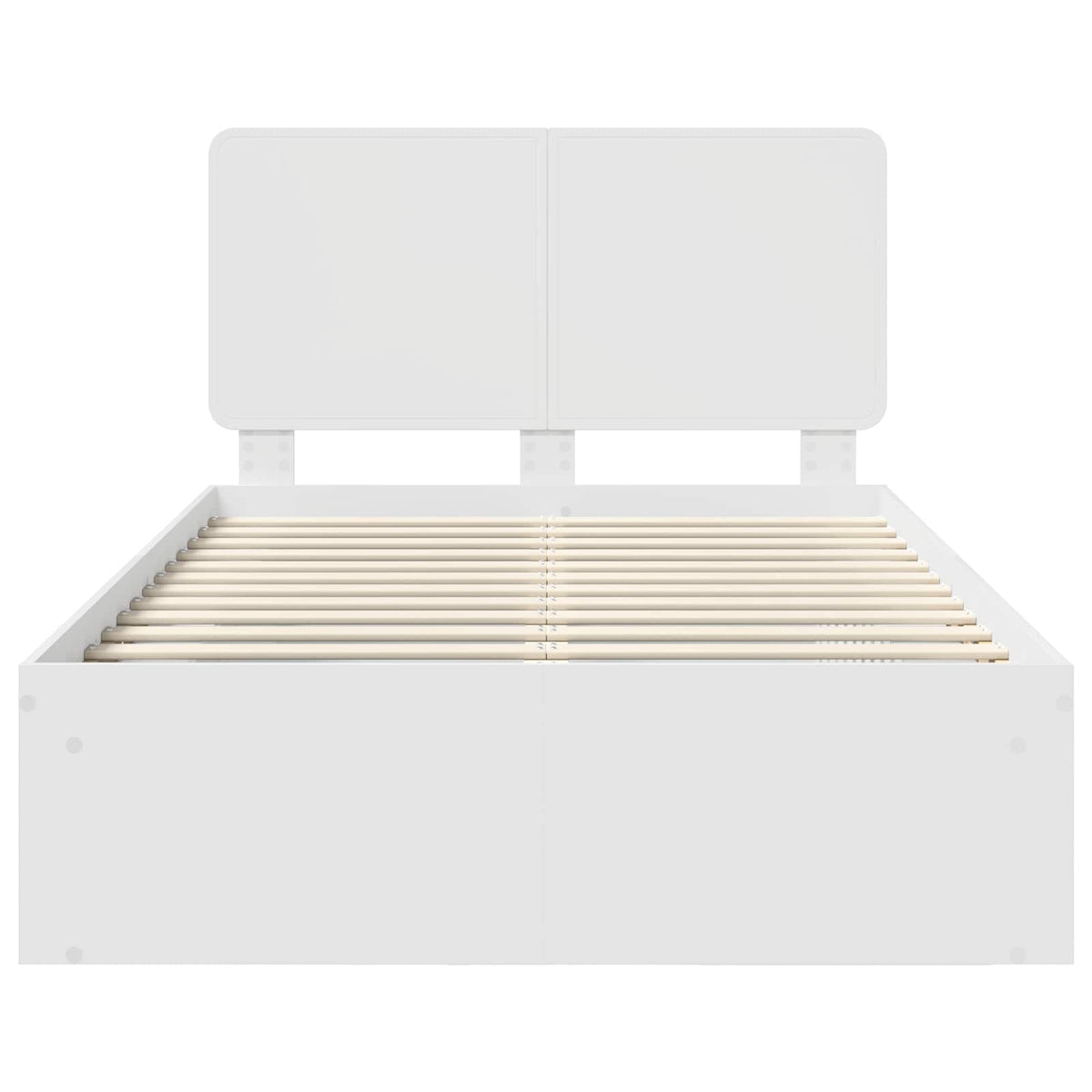 Cadre de lit Blanc 120 x 200 cm Bois de pin massif
