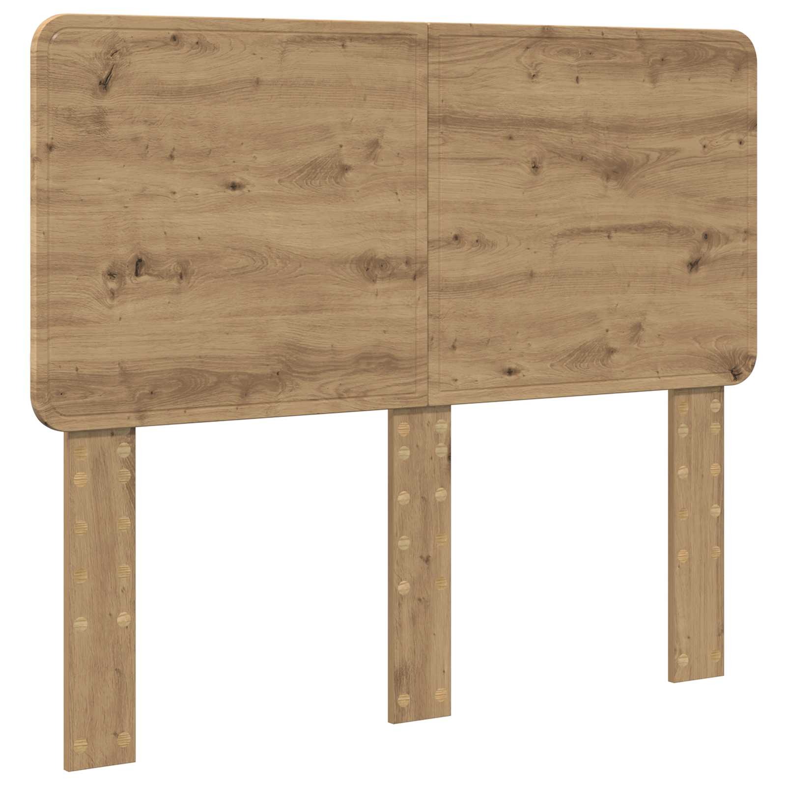 Cadre de lit Chêne artisan 120 x 200 cm Bois de pin massif - XIOS