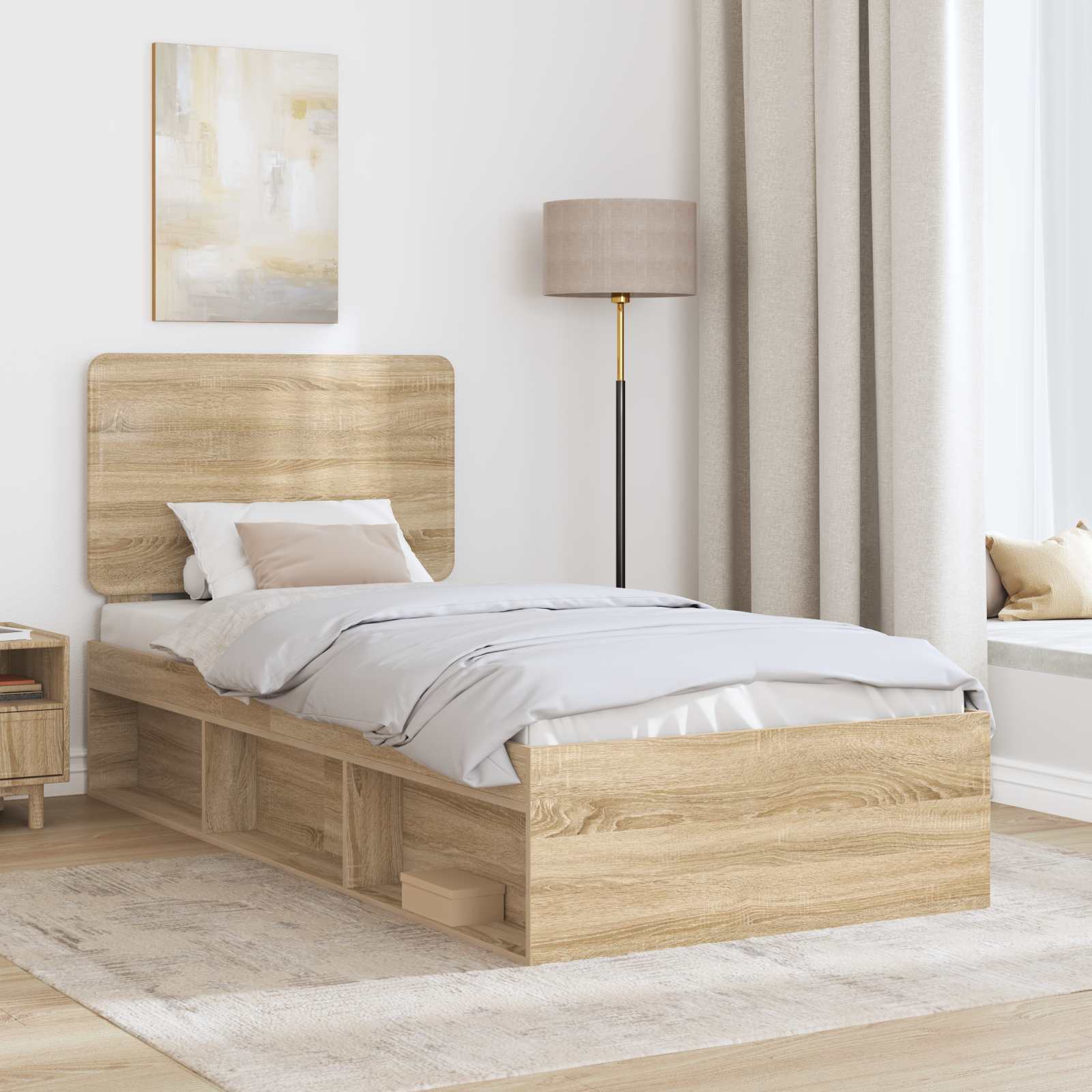 Cadre de lit Sonoma 100 x 200 cm Bois de pin massif