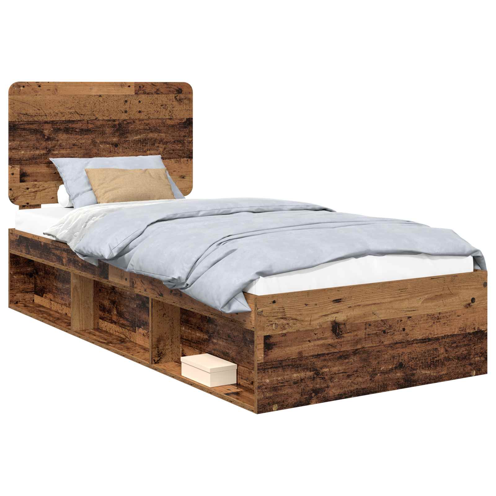 Cadre de lit Bois ancien 90 x 200 cm Bois de pin massif - XIOS