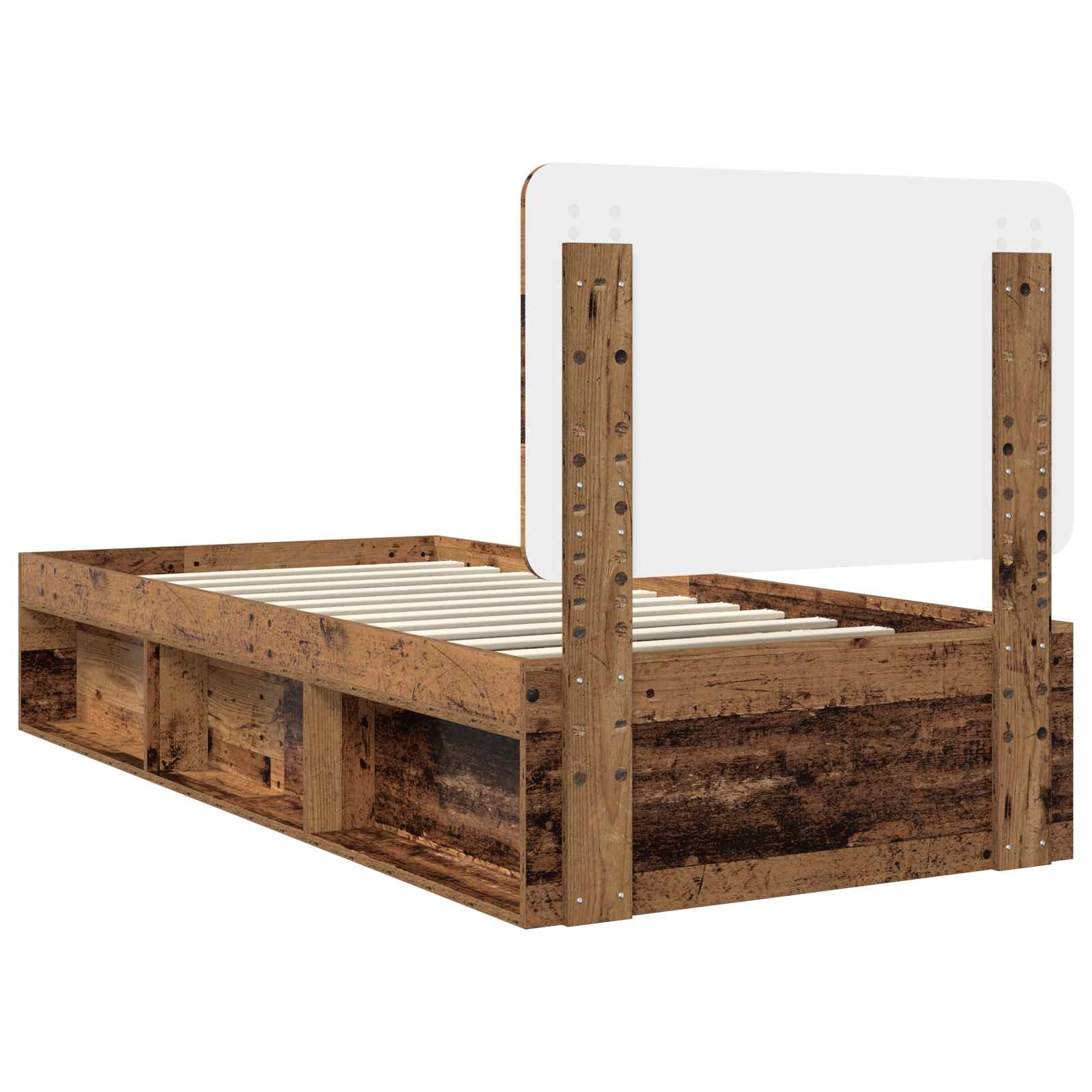 Cadre de lit Bois ancien 90 x 200 cm Bois de pin massif - XIOS