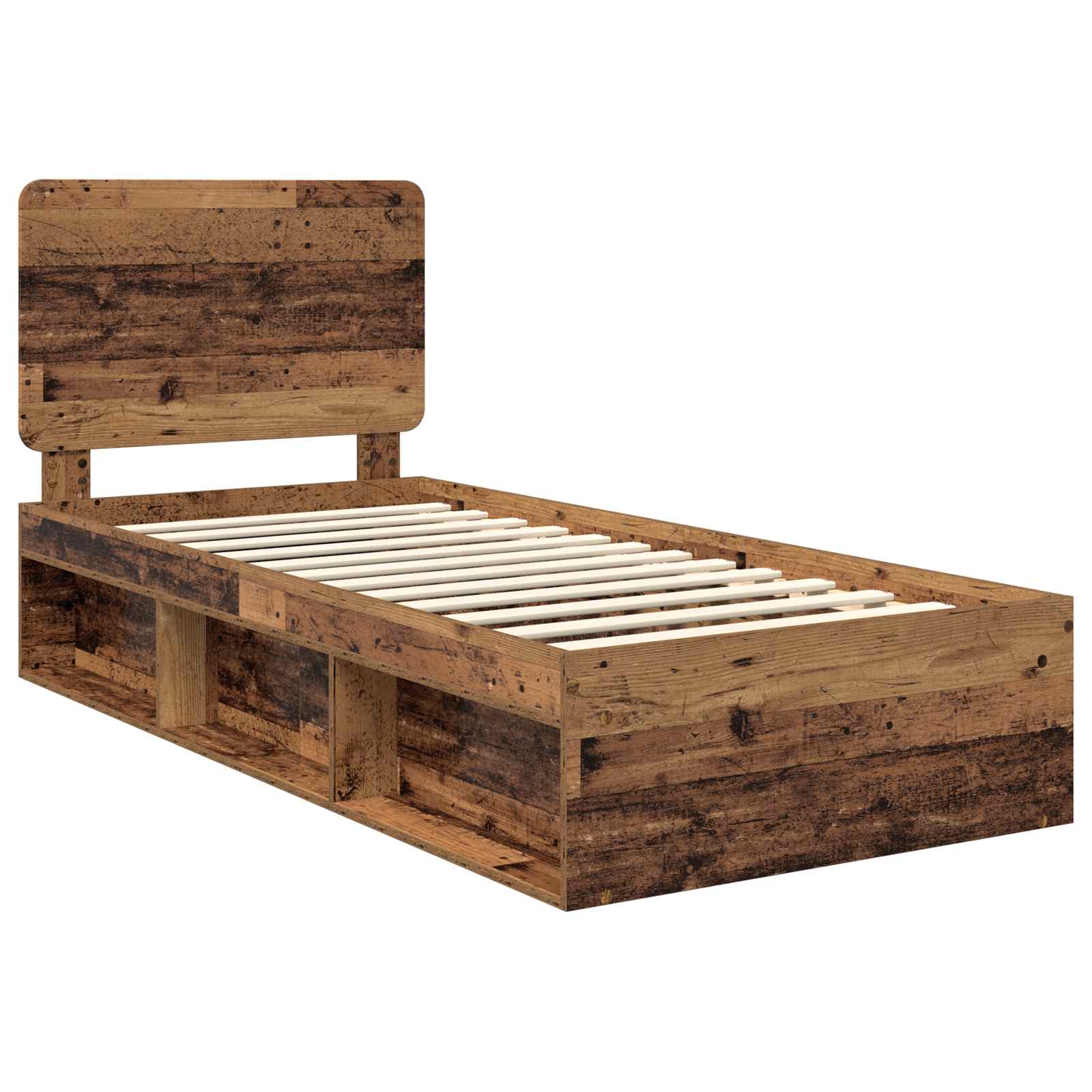 Cadre de lit Bois ancien 90 x 190 cm Bois de pin massif - XIOS