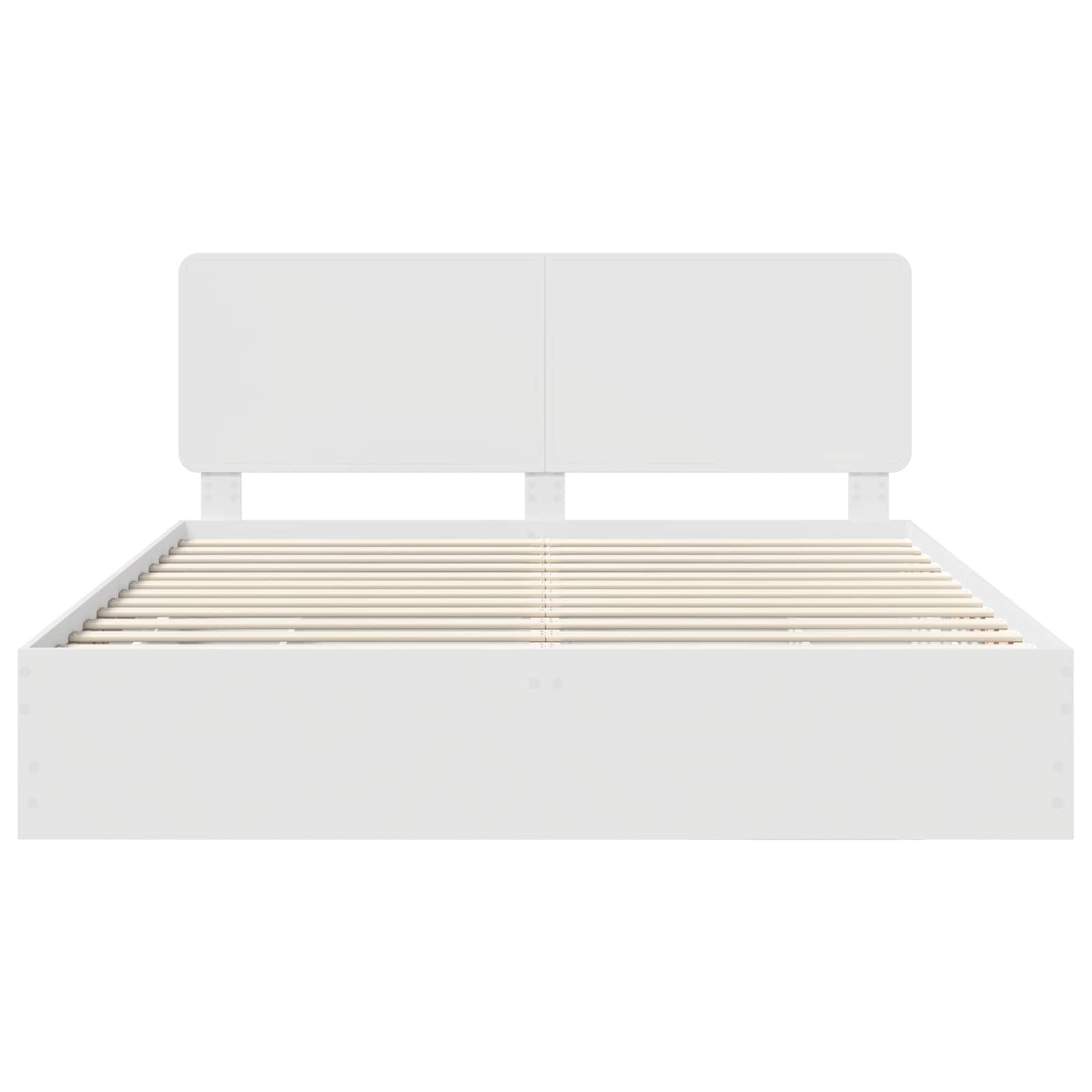 Cadre de lit avec tiroir Blanc 200 x 200 cm Bois Ingénierie - XIOS