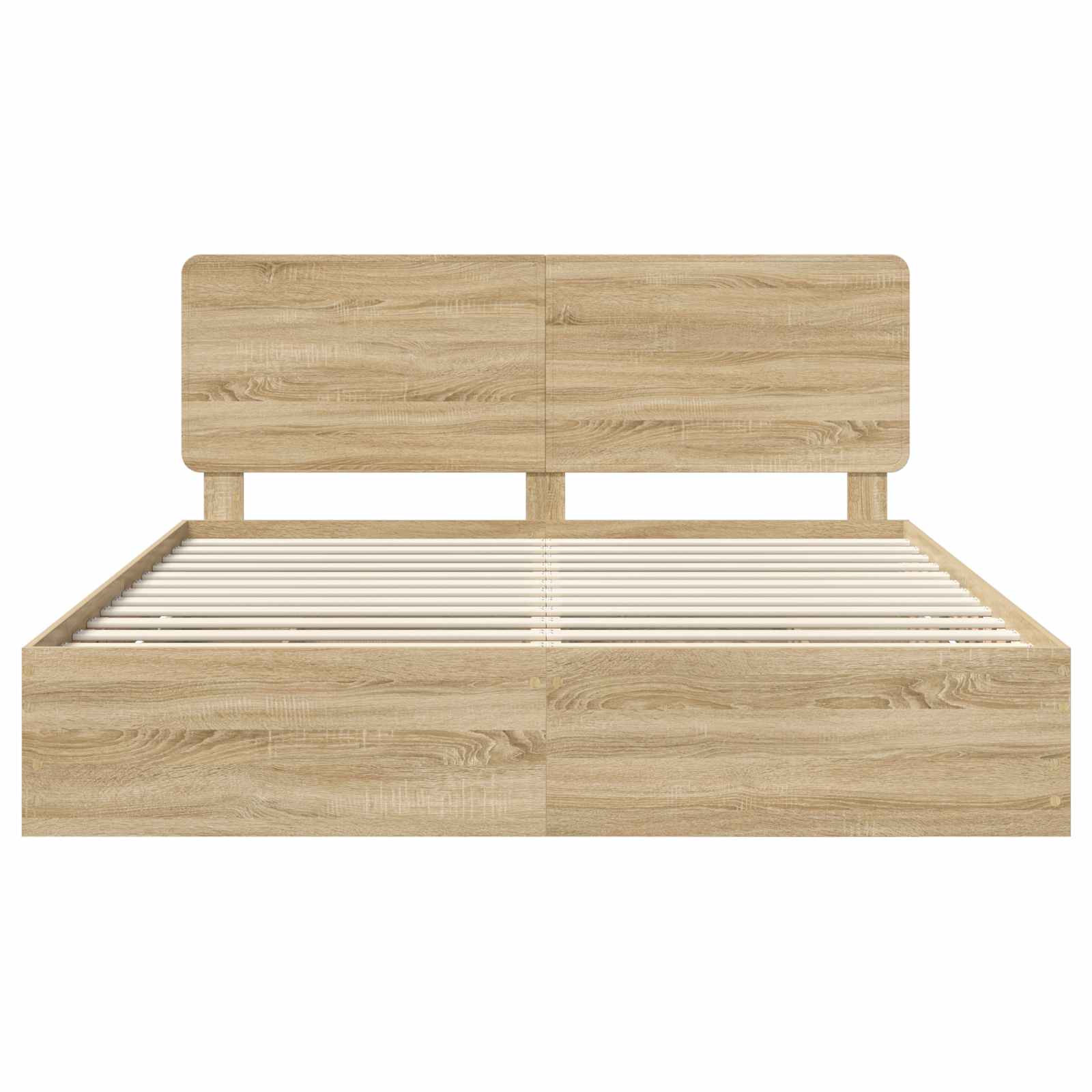 Cadre de lit Chêne Sonoma 200 x 200 cm Bois Ingénierie - XIOS