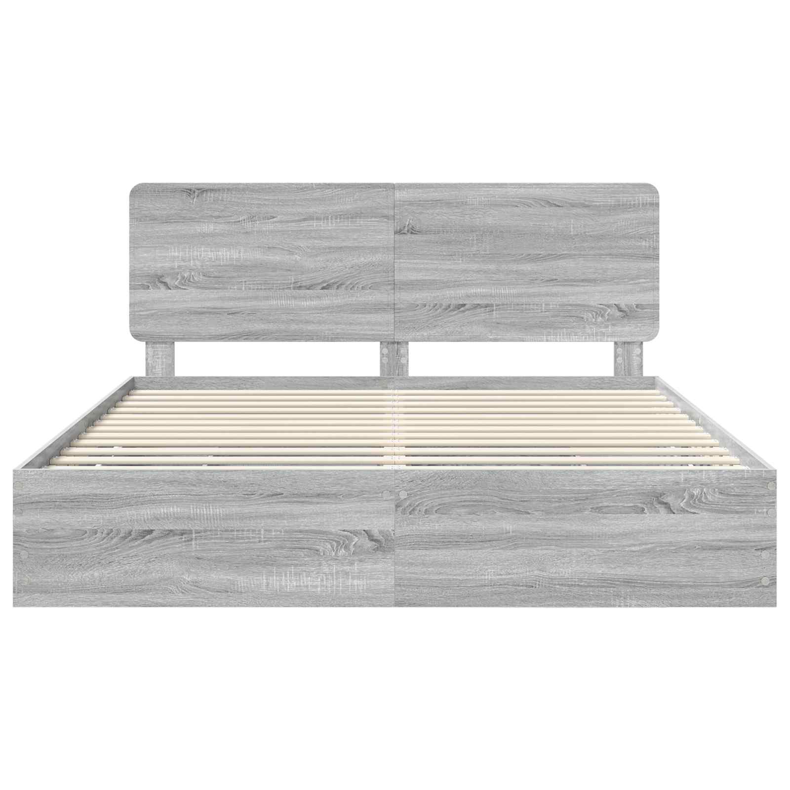 Cadre de lit Gris Sonoma 180 x 200 cm Bois Ingénierie - XIOS