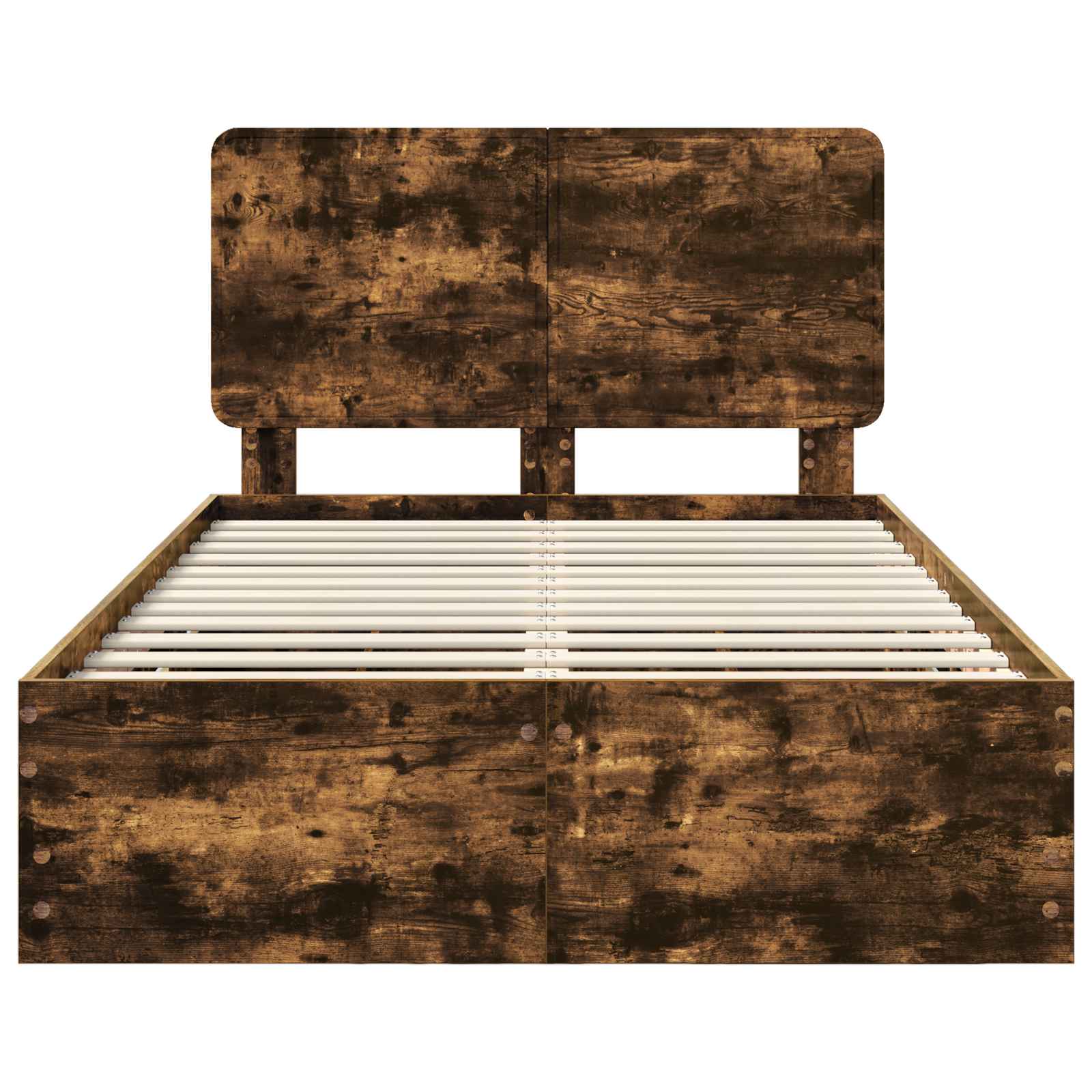 Cadre de lit Chêne fumé 135 x 190 cm Bois Ingénierie - XIOS