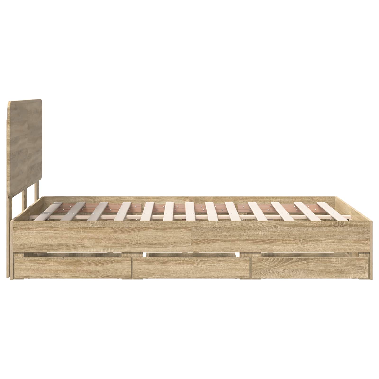 Cadre de lit Chêne Sonoma 120 x 190 cm Bois Ingénierie - XIOS