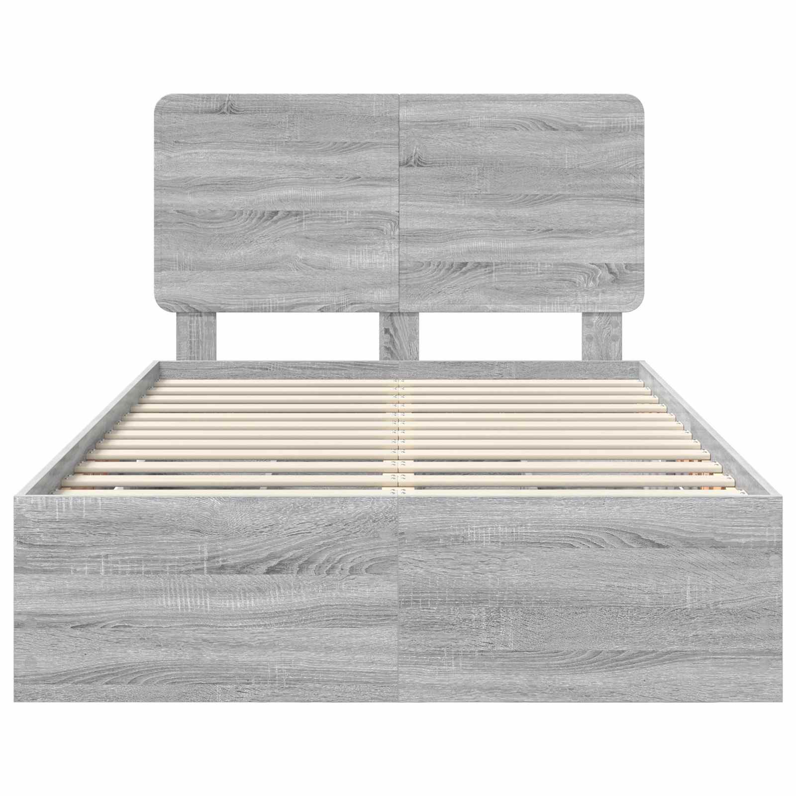 Cadre de lit Gris Sonoma 120 x 190 cm Bois Ingénierie - XIOS
